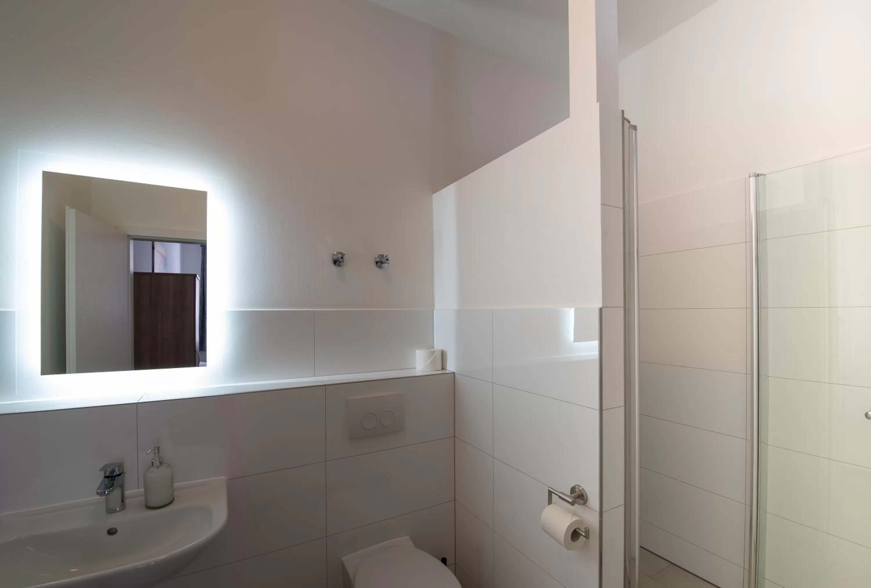 Shower in Boutique-Hotel Kronenstuben