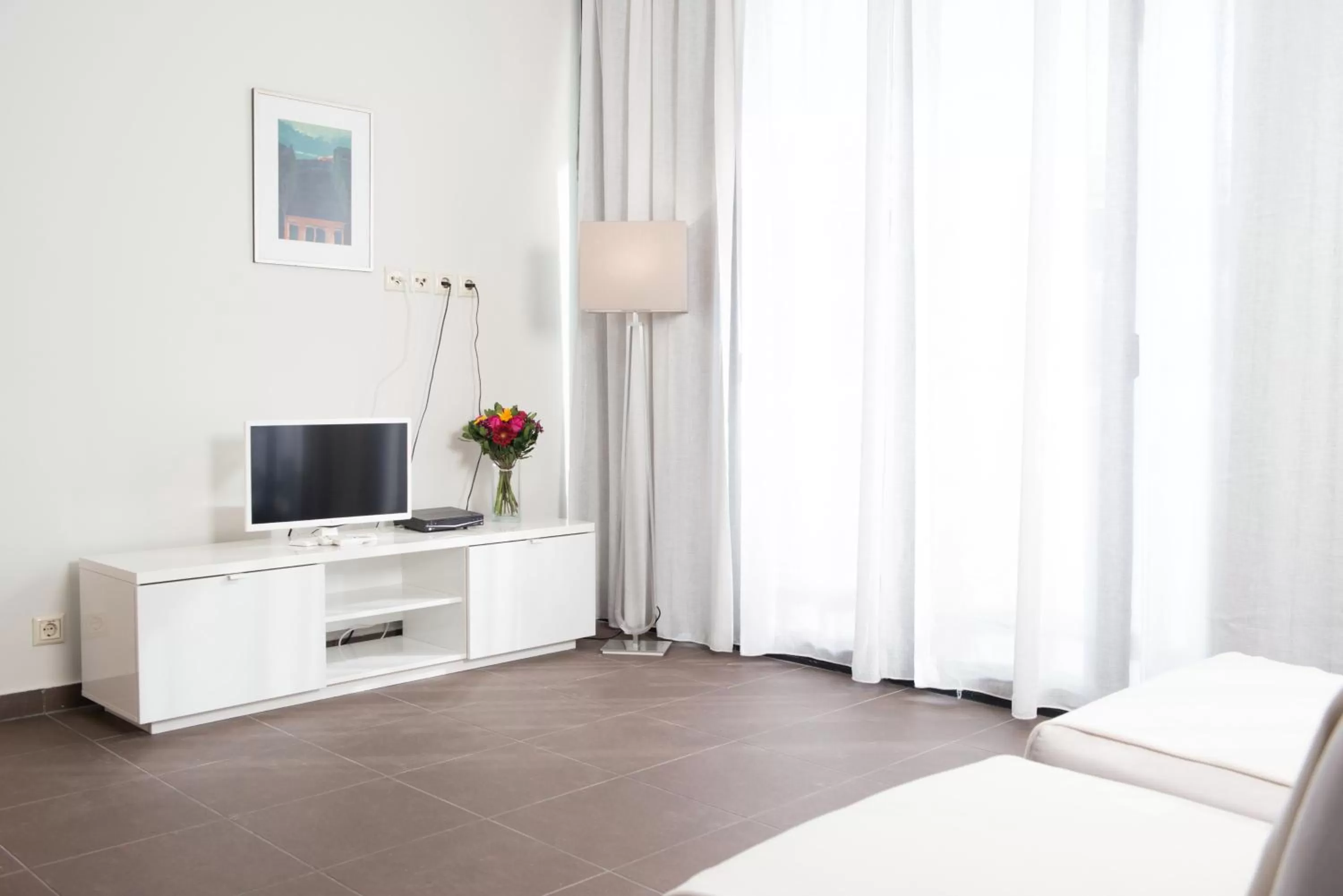 Living room, Bed in Athens Studios