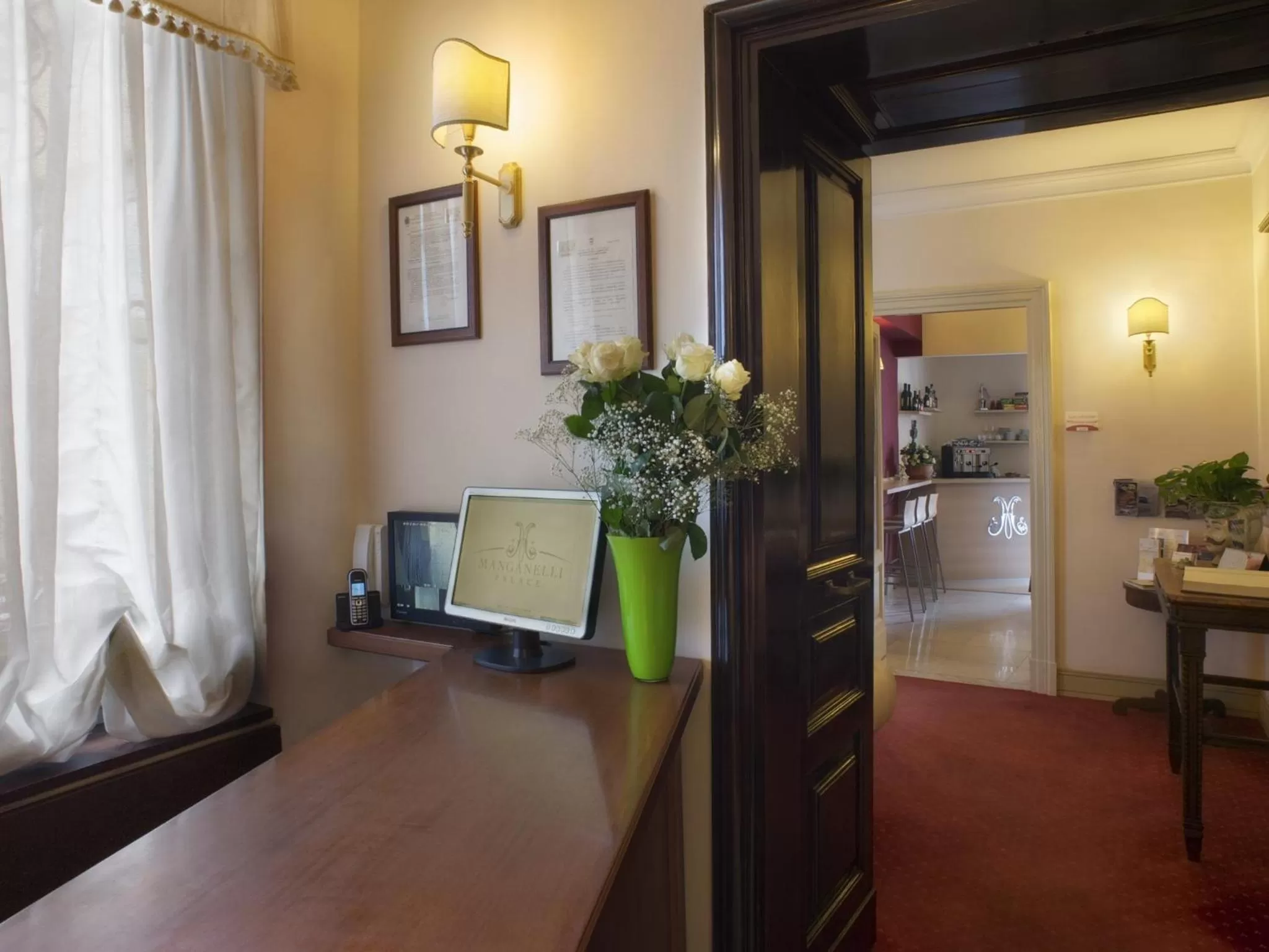 Lobby or reception in Hotel Manganelli Palace