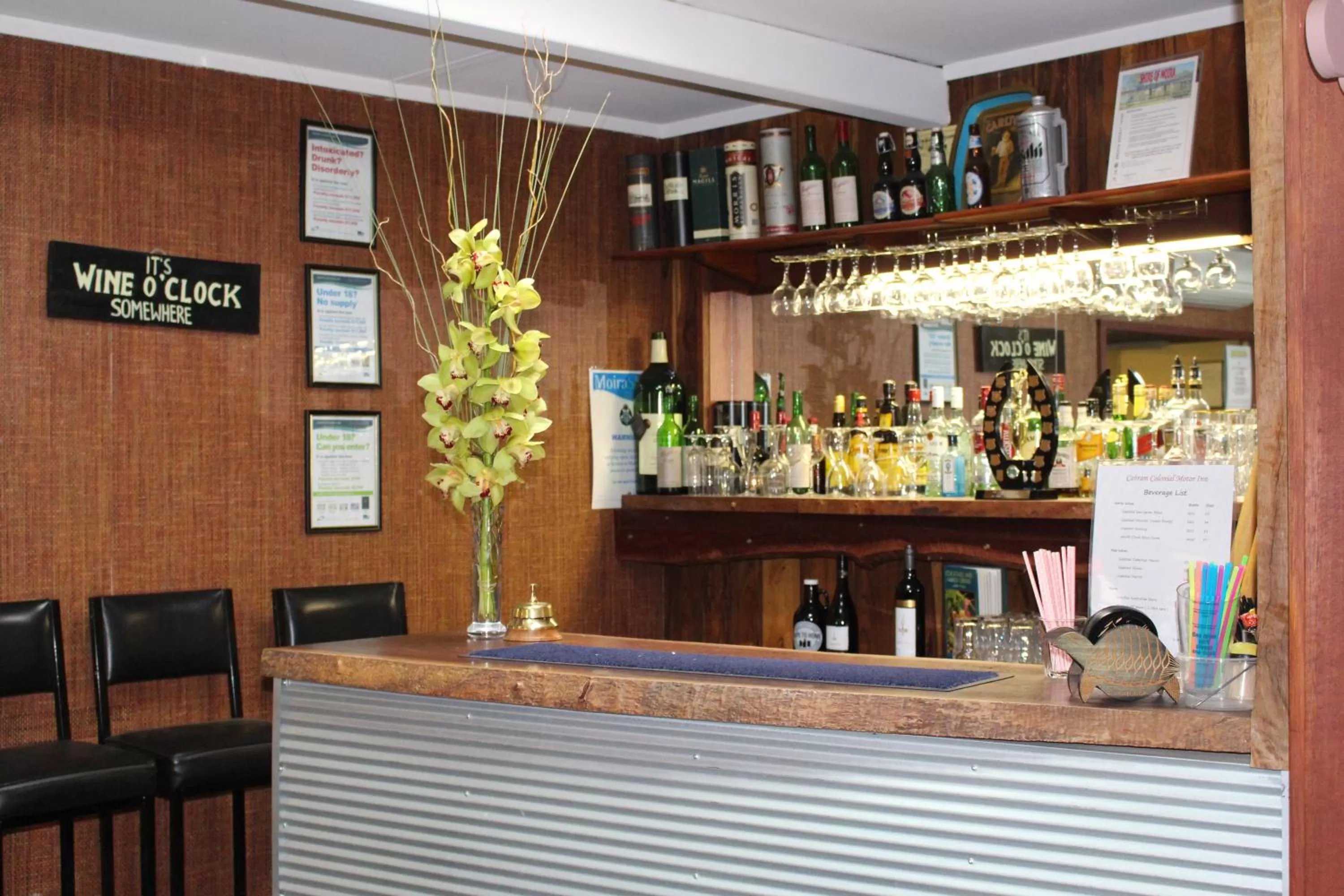 Alcoholic drinks in Cobram Colonial Motor Inn