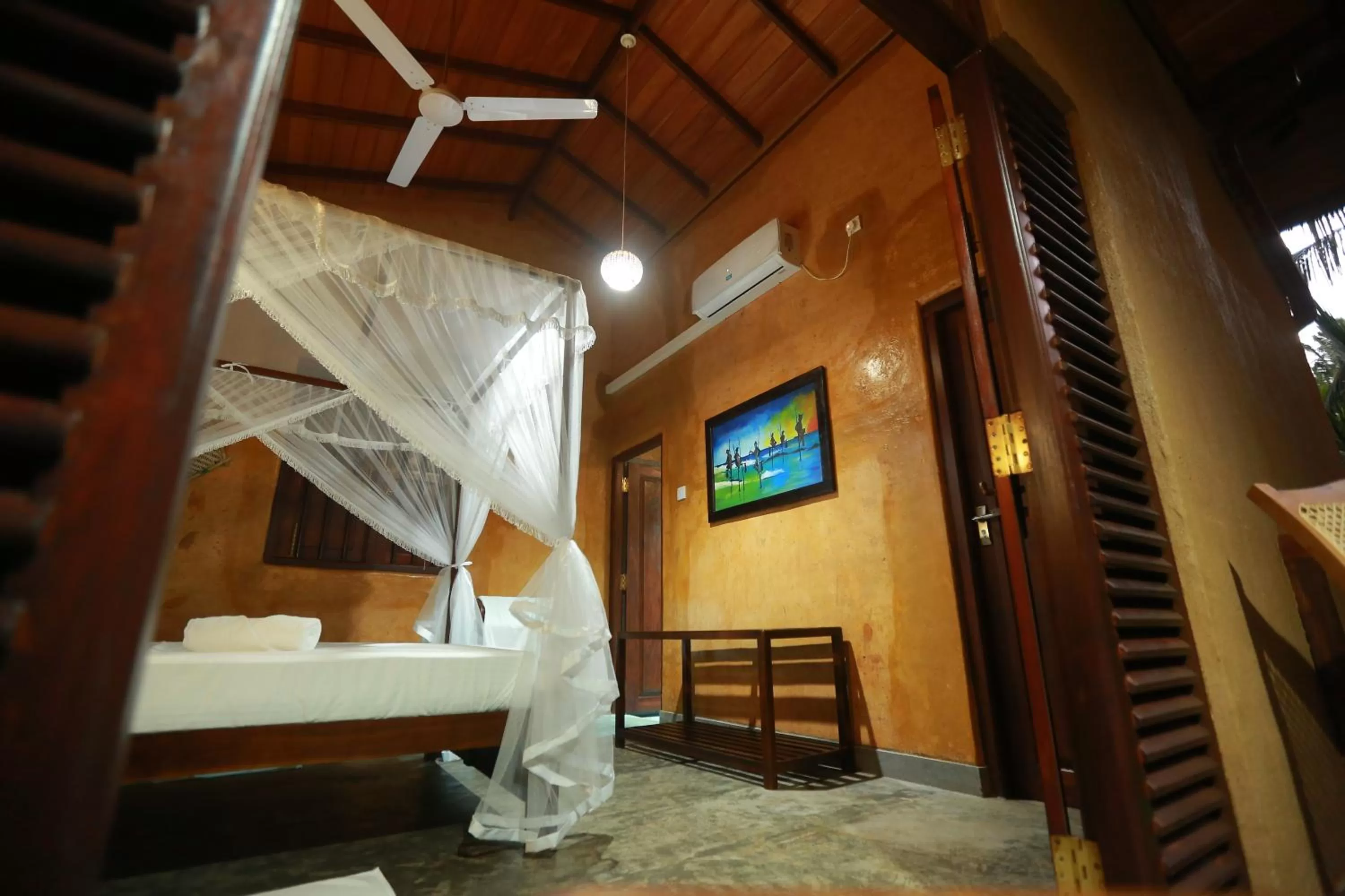 Bedroom, Bed in Limecabanas-srilanka