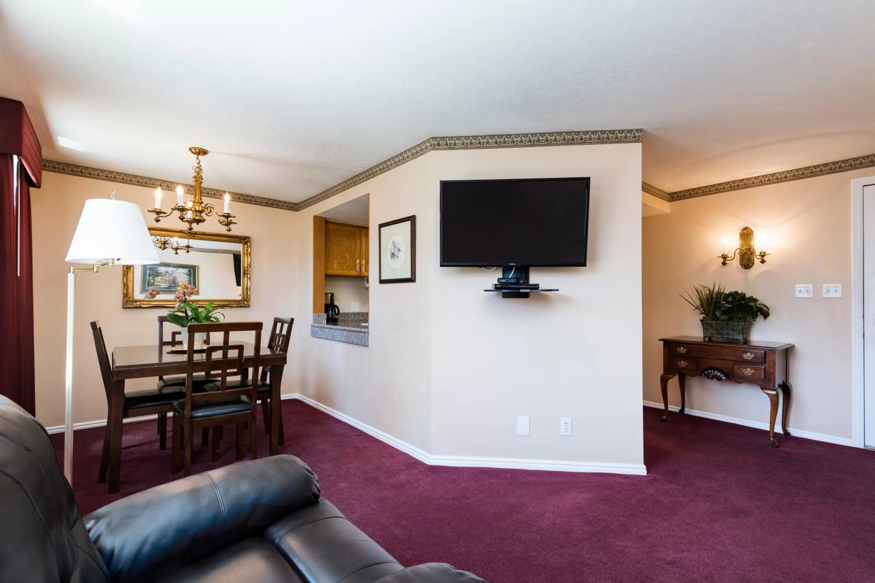 Living room in The Kimball at Temple Square