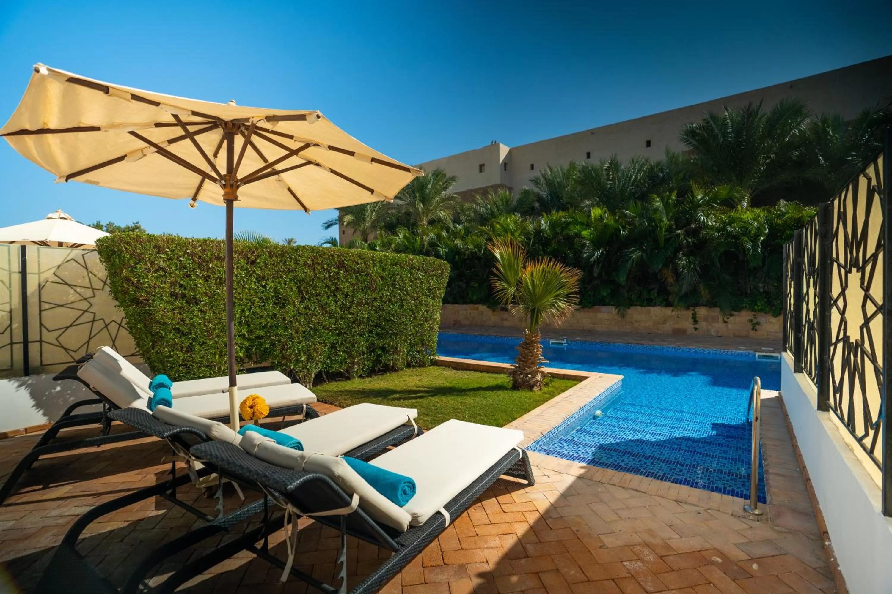 Pool view in Fort Arabesque Resort, Spa & Villas