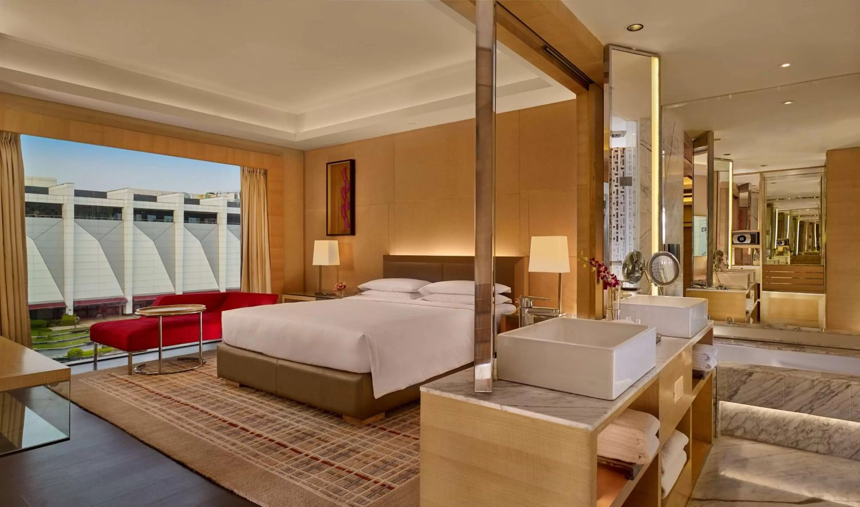 Photo of the whole room, Bed in Hyatt Regency Chandigarh