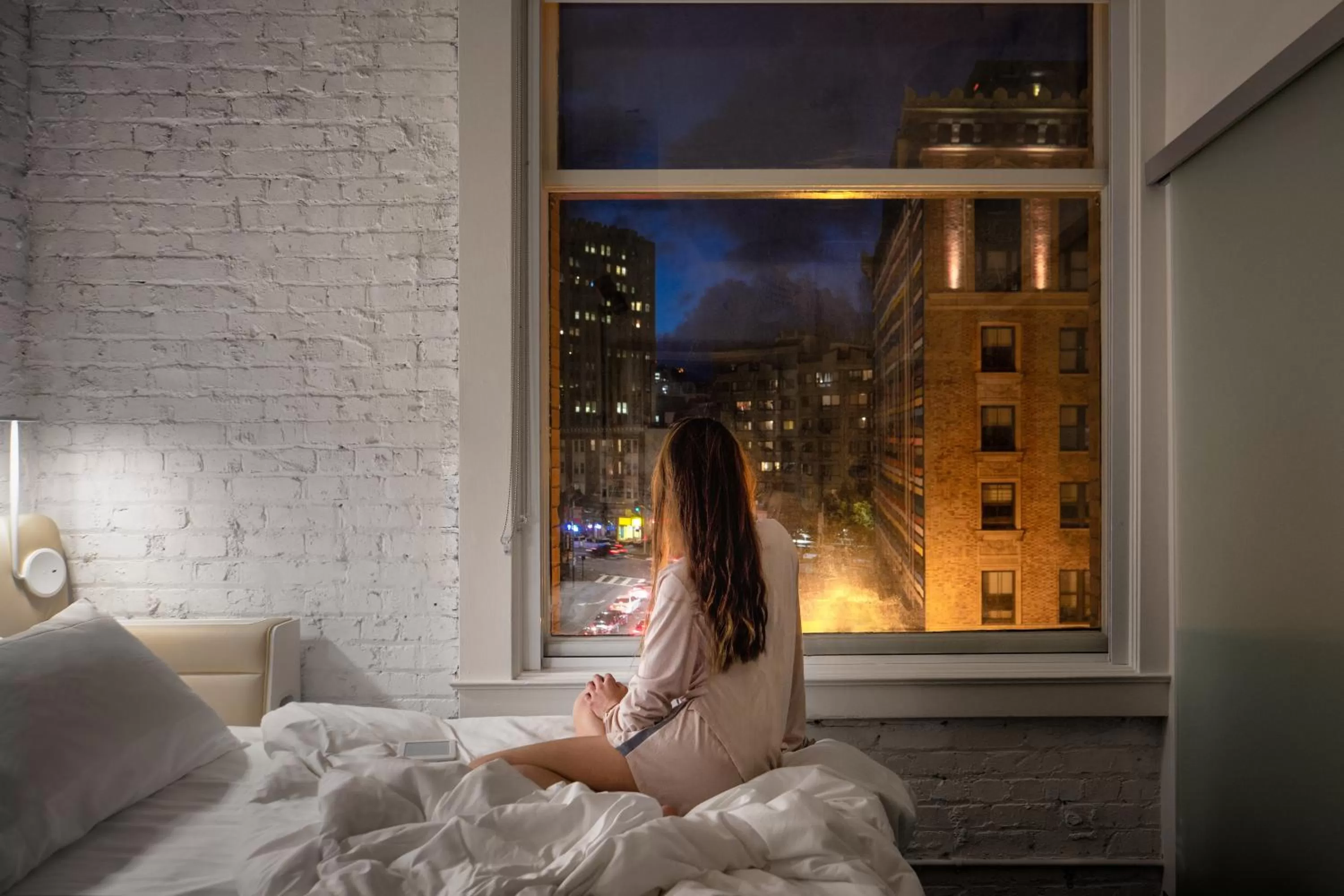 People, Bed in Yotel San Francisco