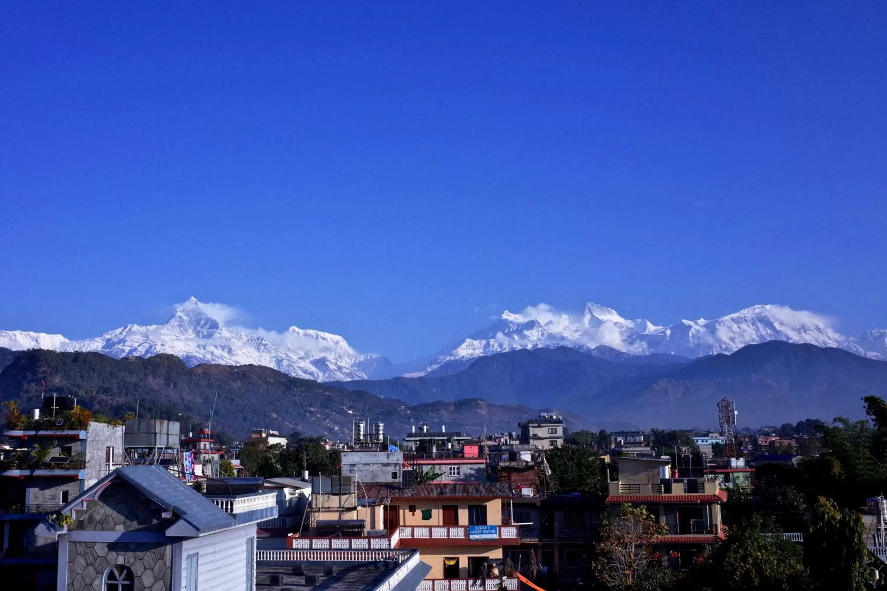Mountain view in New Annapurna Guest House