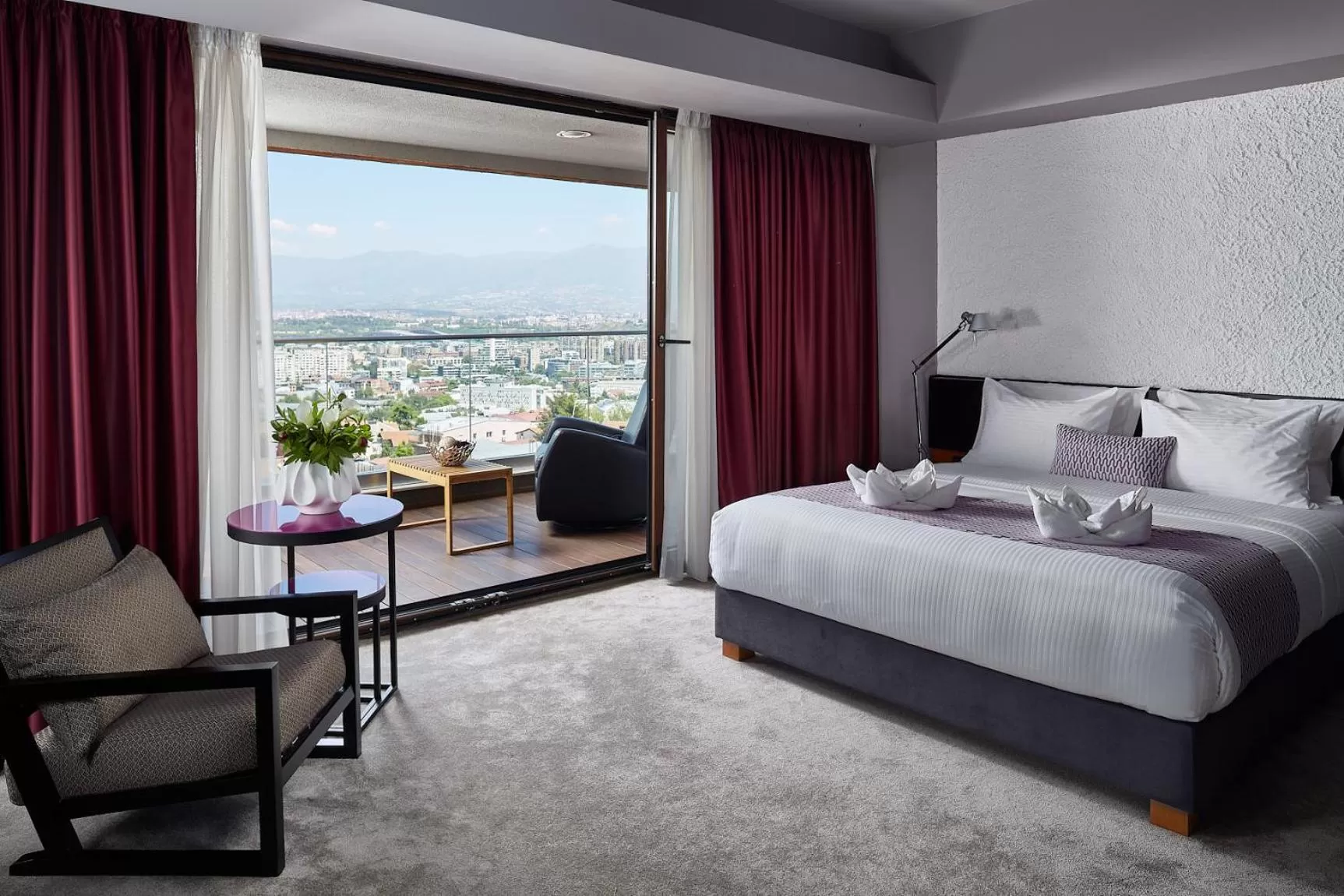 View (from property/room), Bed in Panoramika Design Hotel