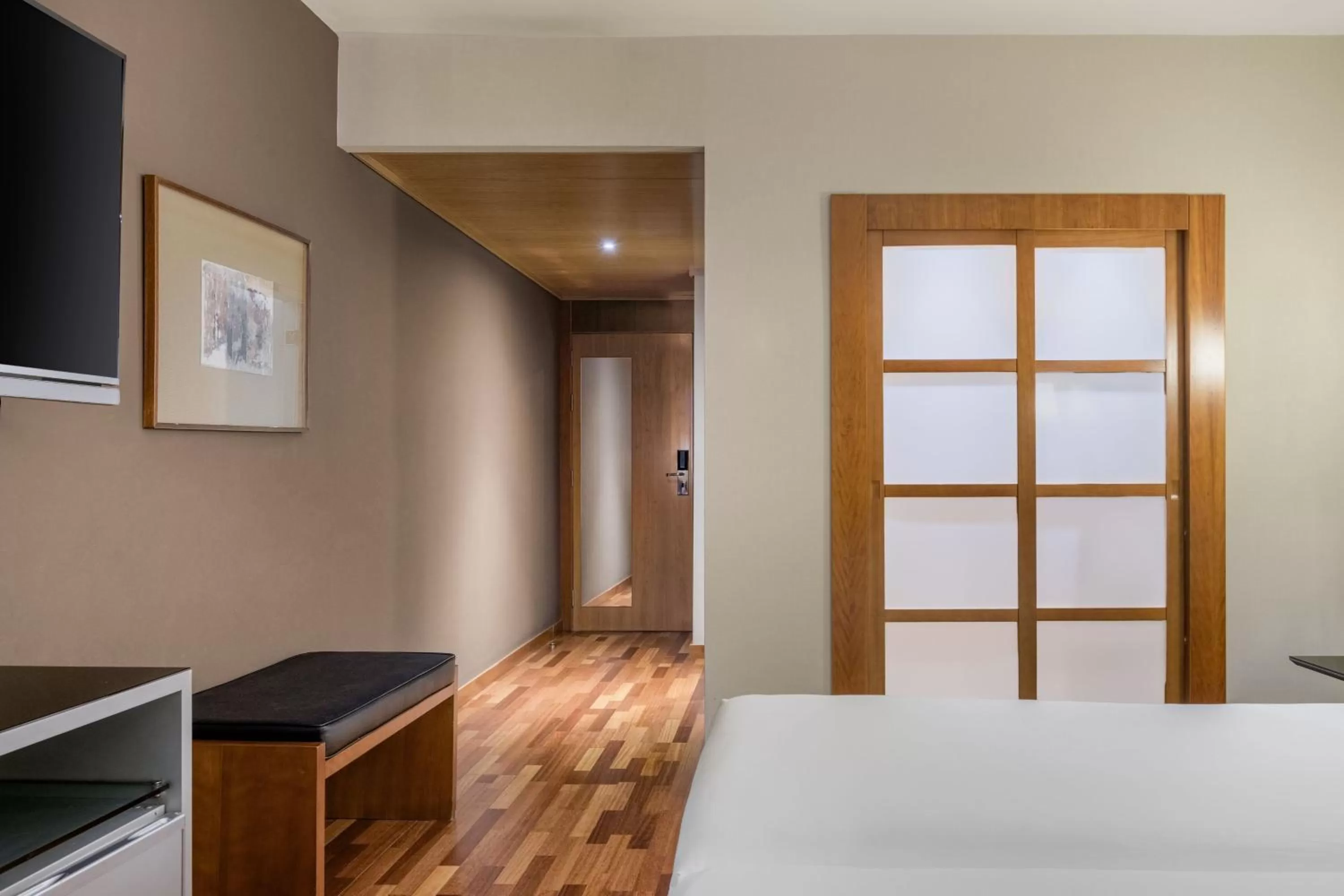 Photo of the whole room, Bed in AC Hotel Guadalajara by Marriott, Spain