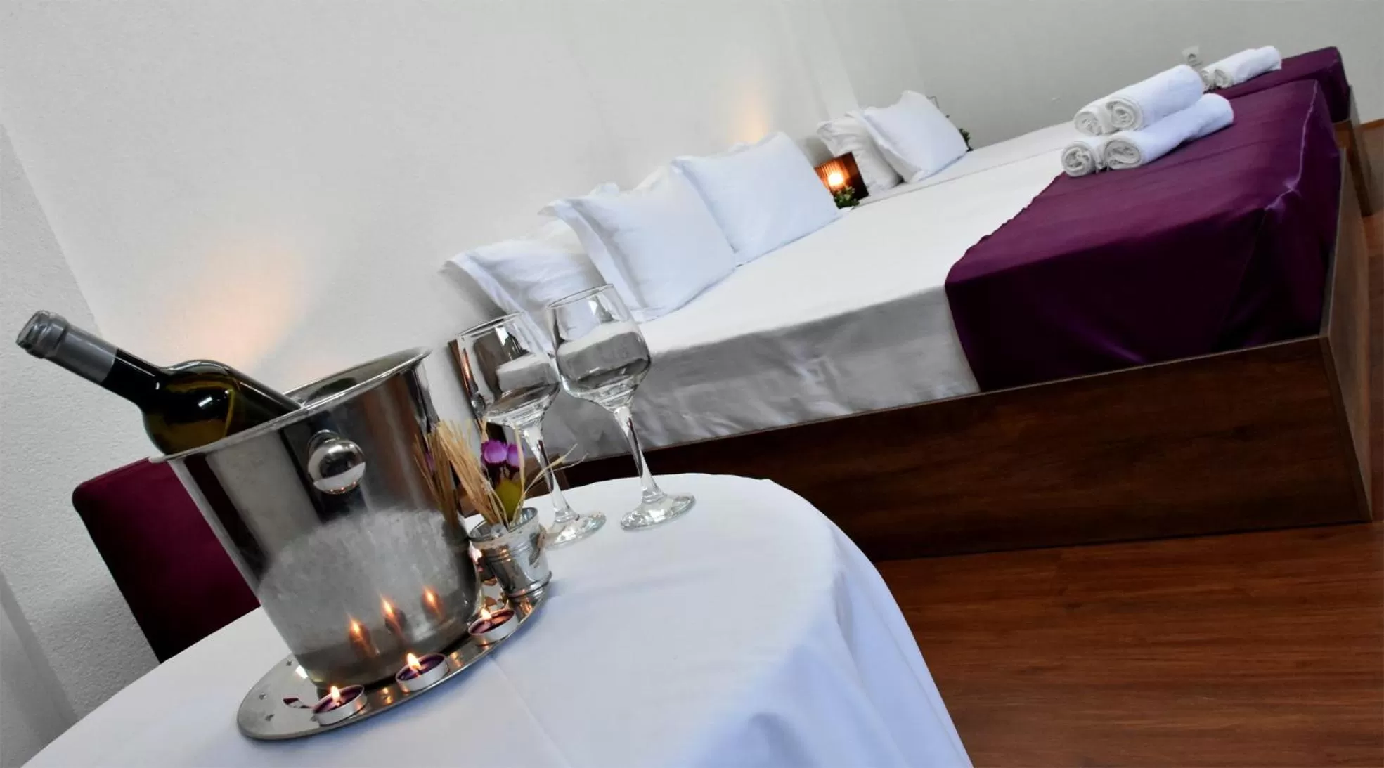 Bed in Hotel and winery LOZAR