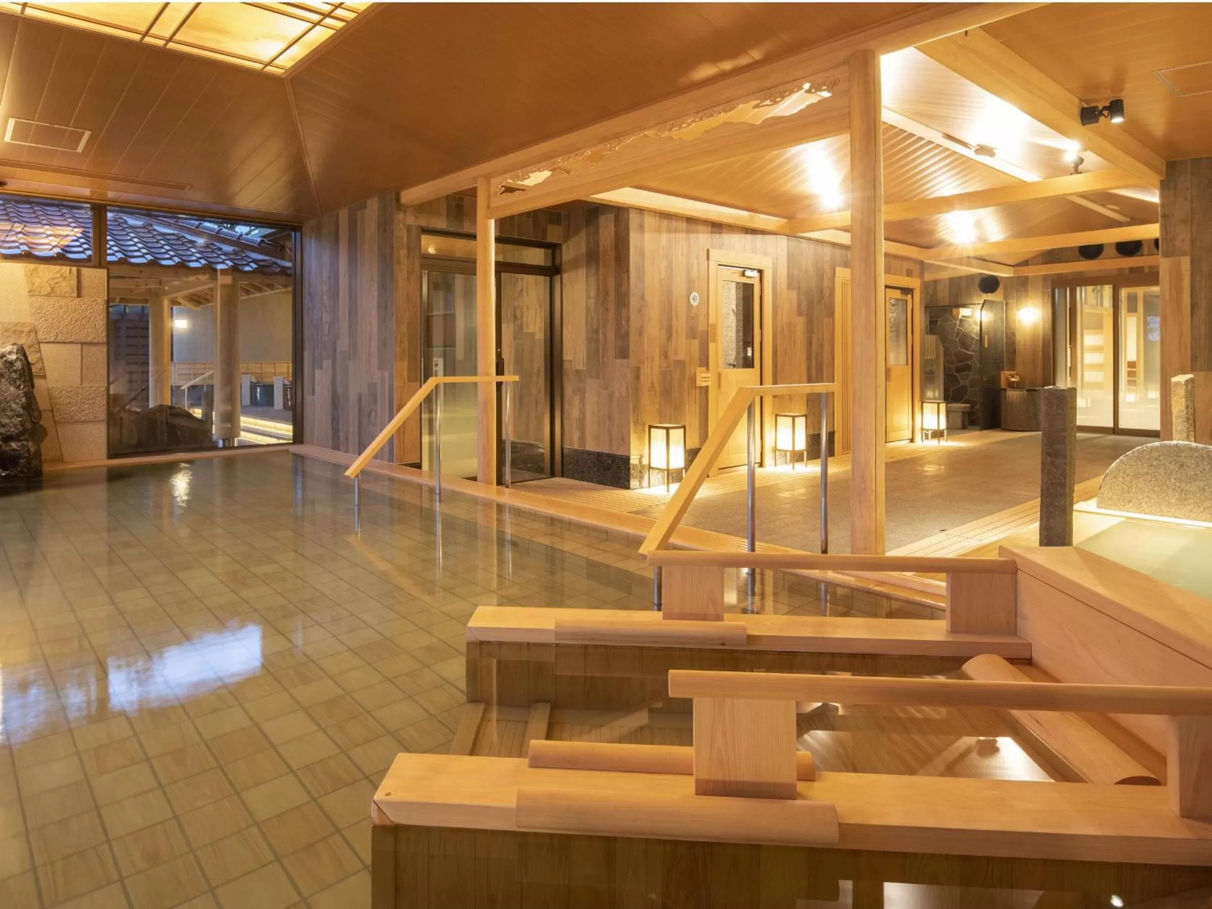 Hot Spring Bath in La Vista Kirishima Hills