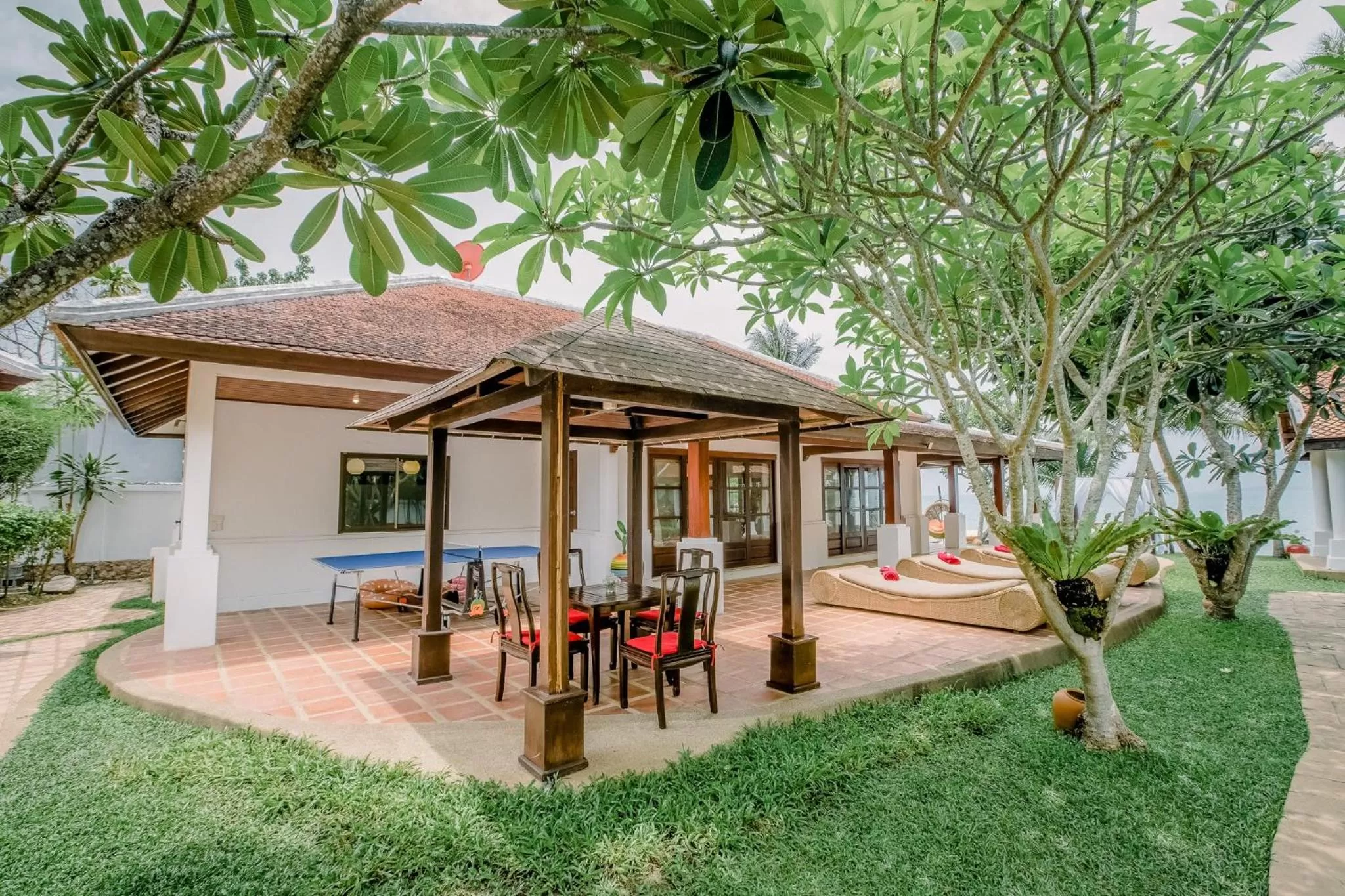 Patio in The Privilege Hotel Ezra Beach Club