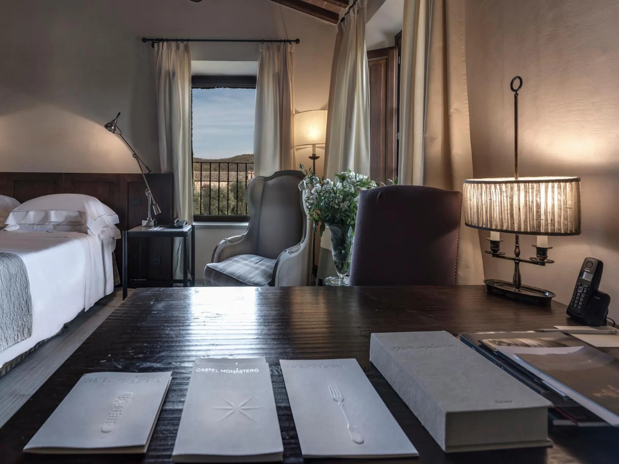 Decorative detail, Bed in Castel Monastero - The Leading Hotels of the World