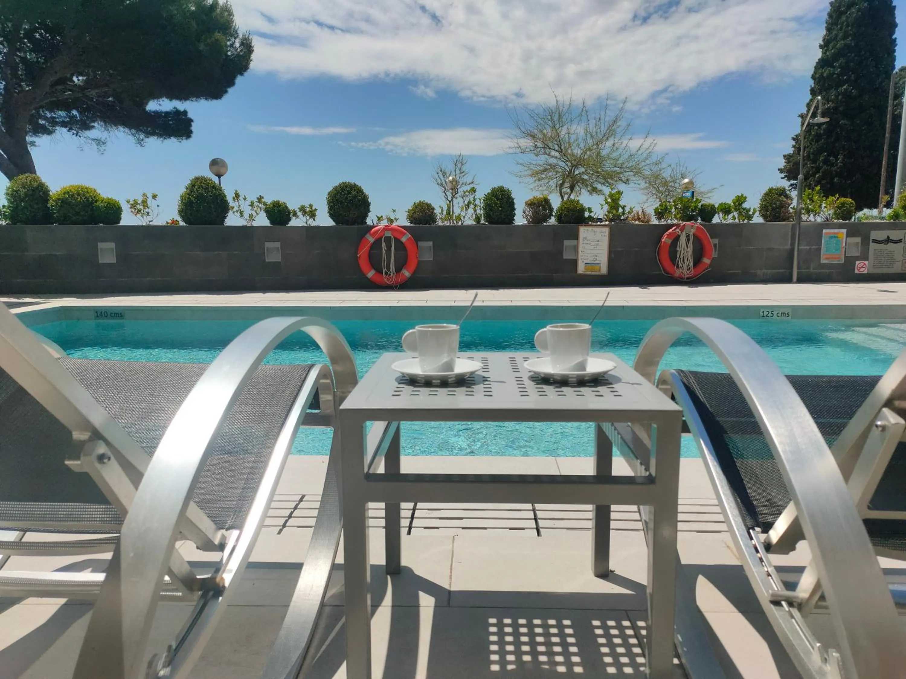 Swimming pool in Canyelles Platja