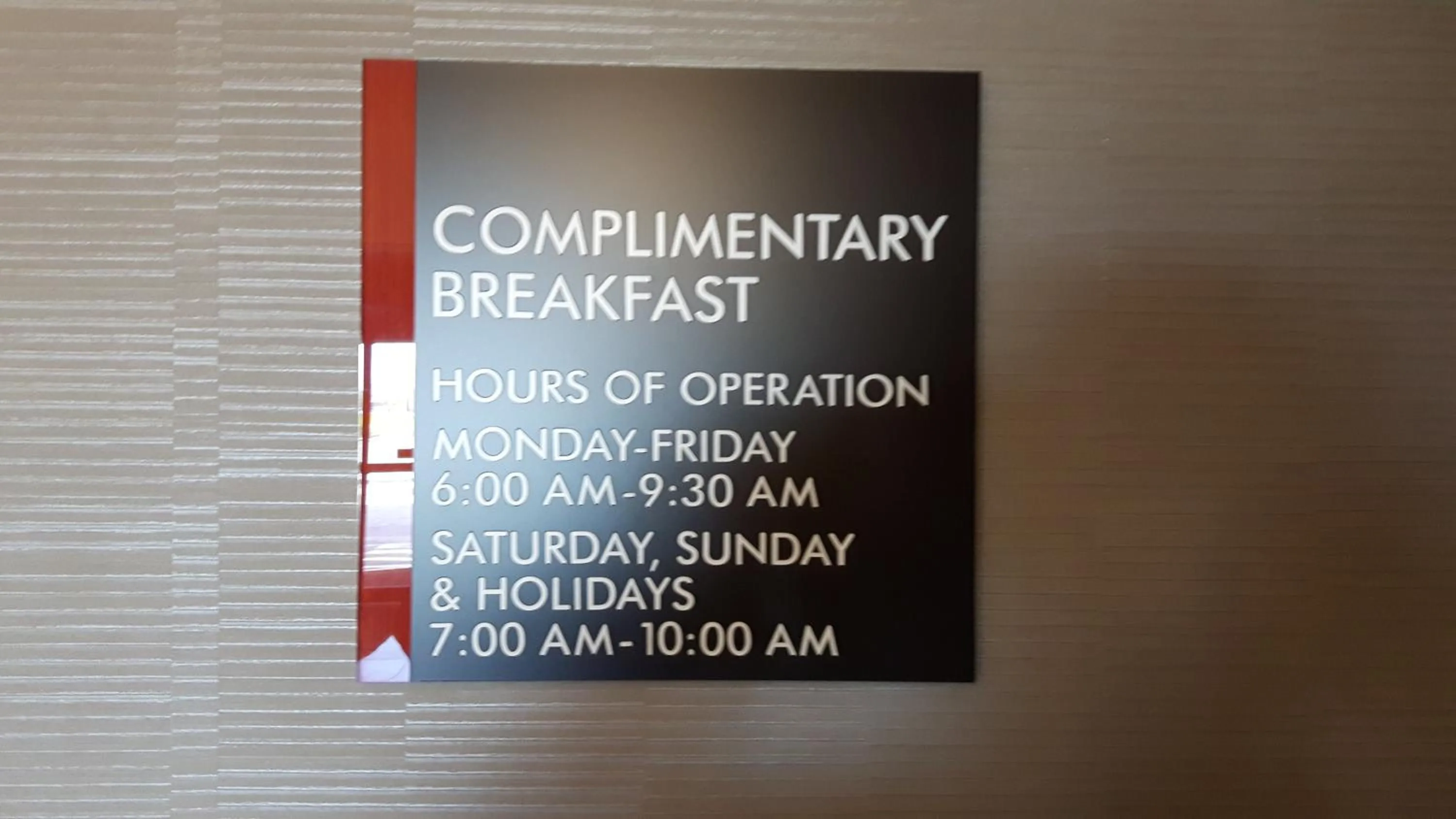 Continental breakfast in Encore Suites by Service Plus Inns