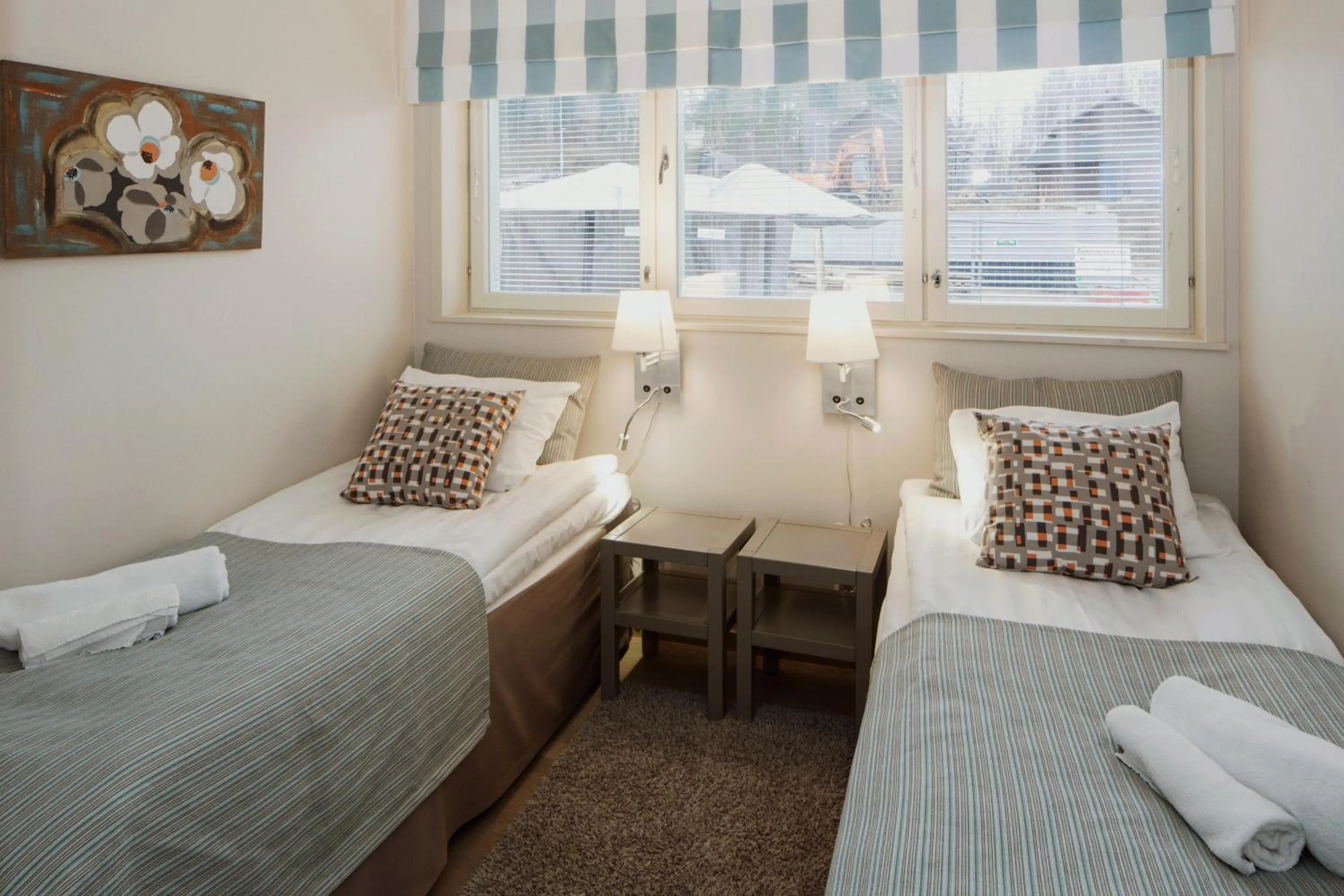 Bed in Holiday Club Saimaa Apartments