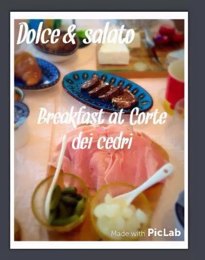 Breakfast, Property Logo/Sign in B&B Corte dei Cedri