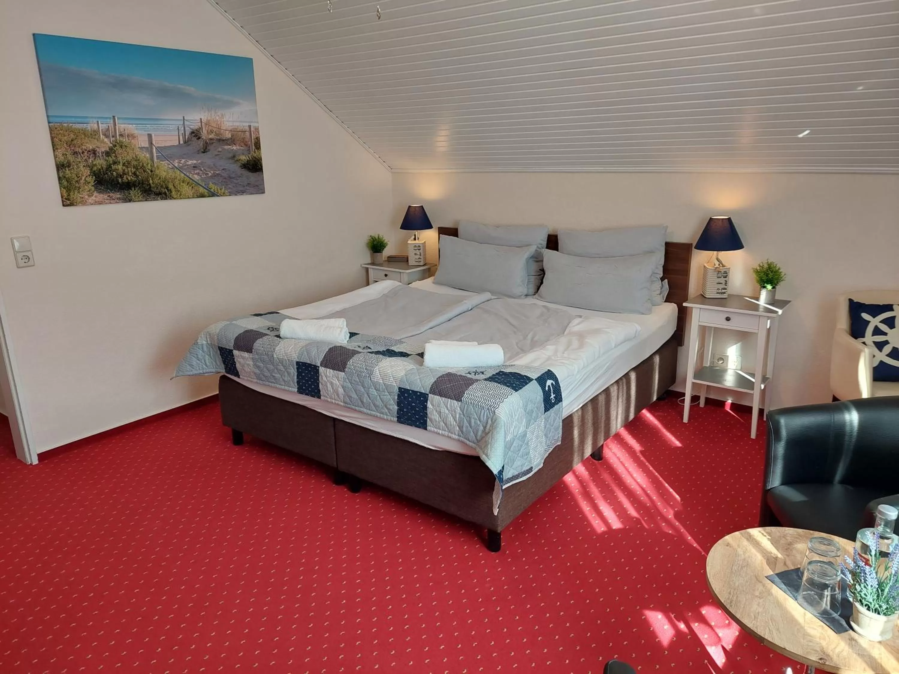 Bed in Hotel Rosmarin