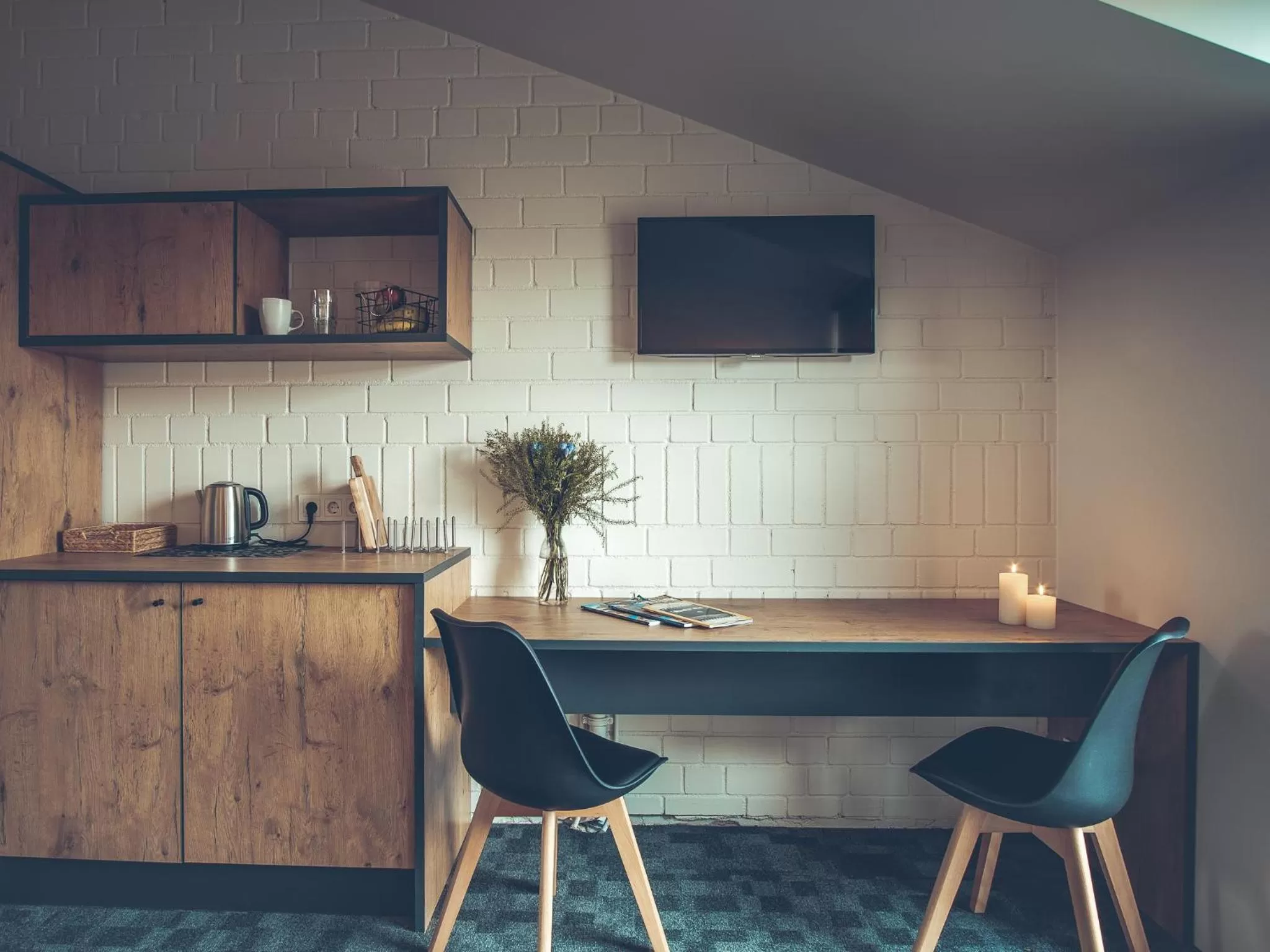 Coffee/tea facilities, Kitchen/Kitchenette in SELF CHECK-IN Hotel Railway Apartments