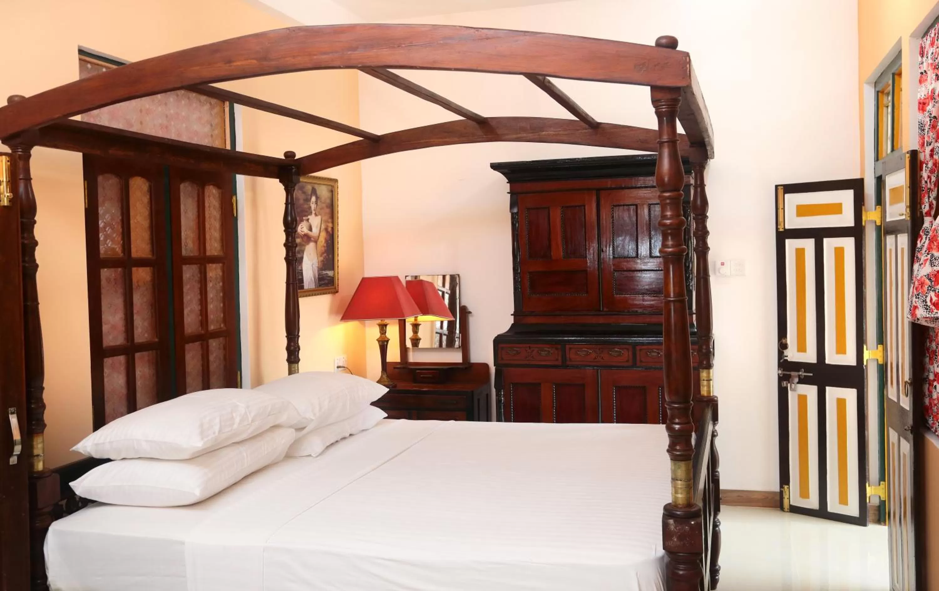 Bedroom, Bed in Villa Ceylon