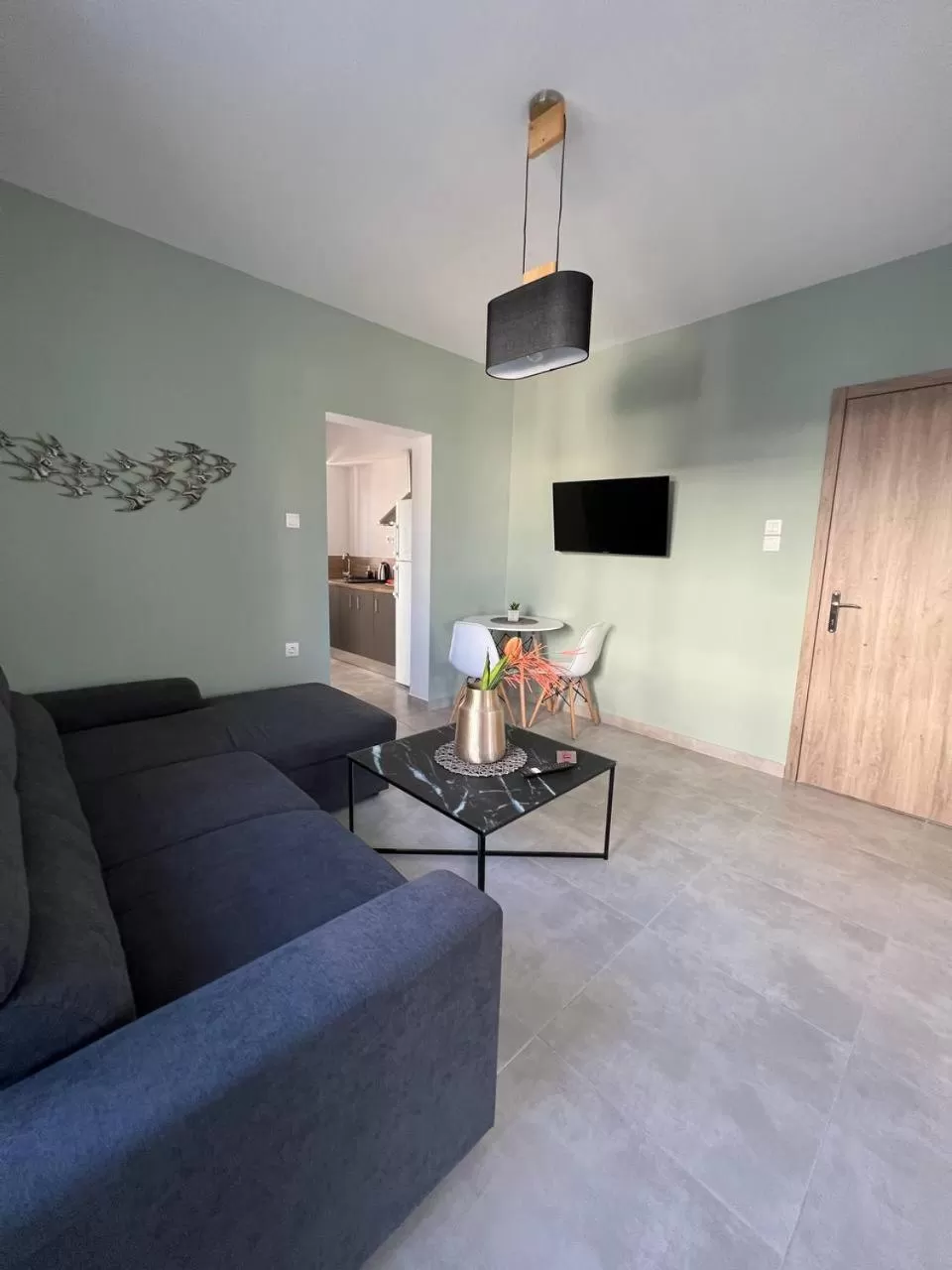 Living room in Elefsinian Mysteries Apartments