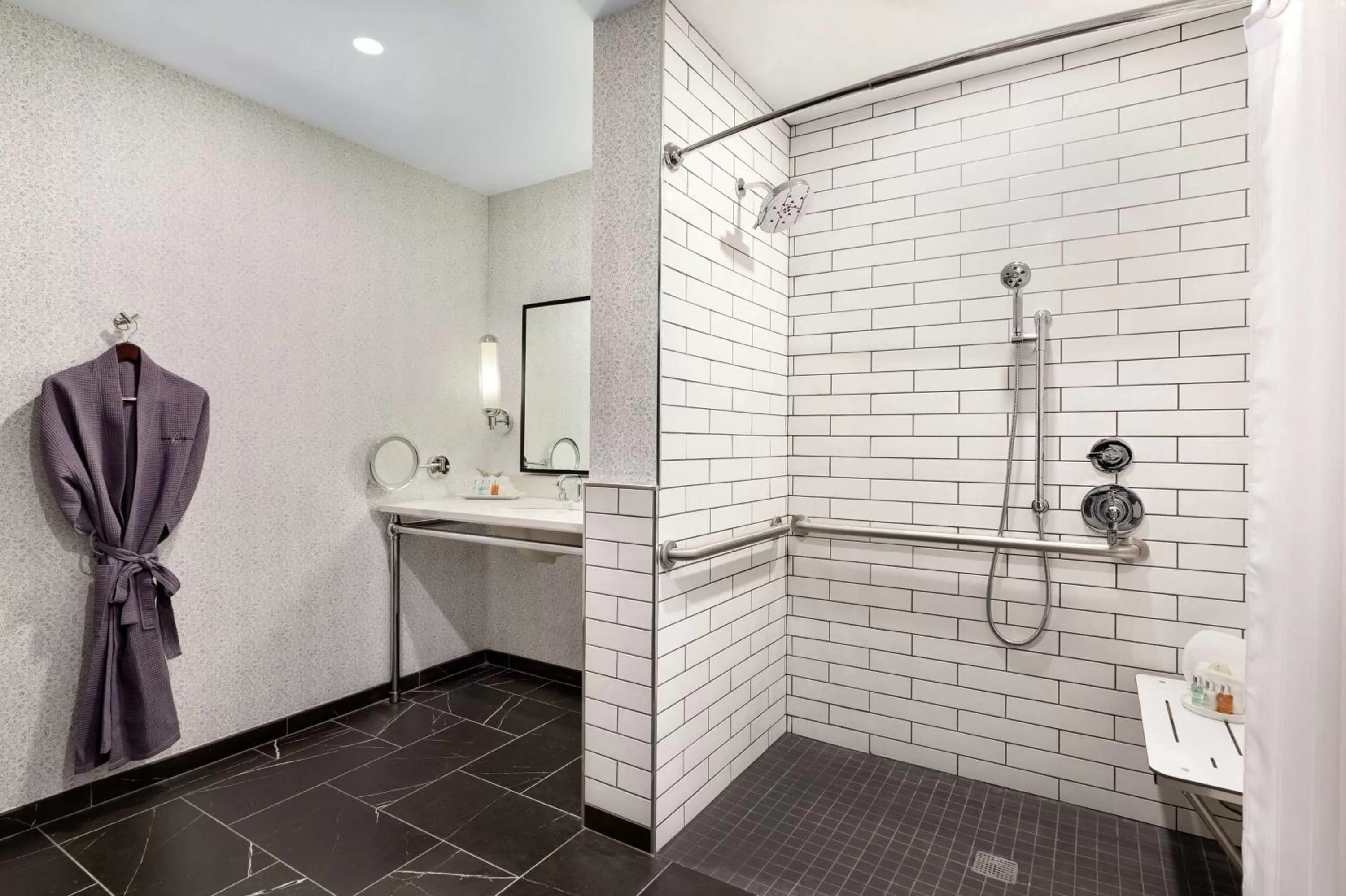 Factory King Room with Park View and Roll-in Shower - Mobility Access in The Wilbur Lititz, Tapestry Collection By Hilton