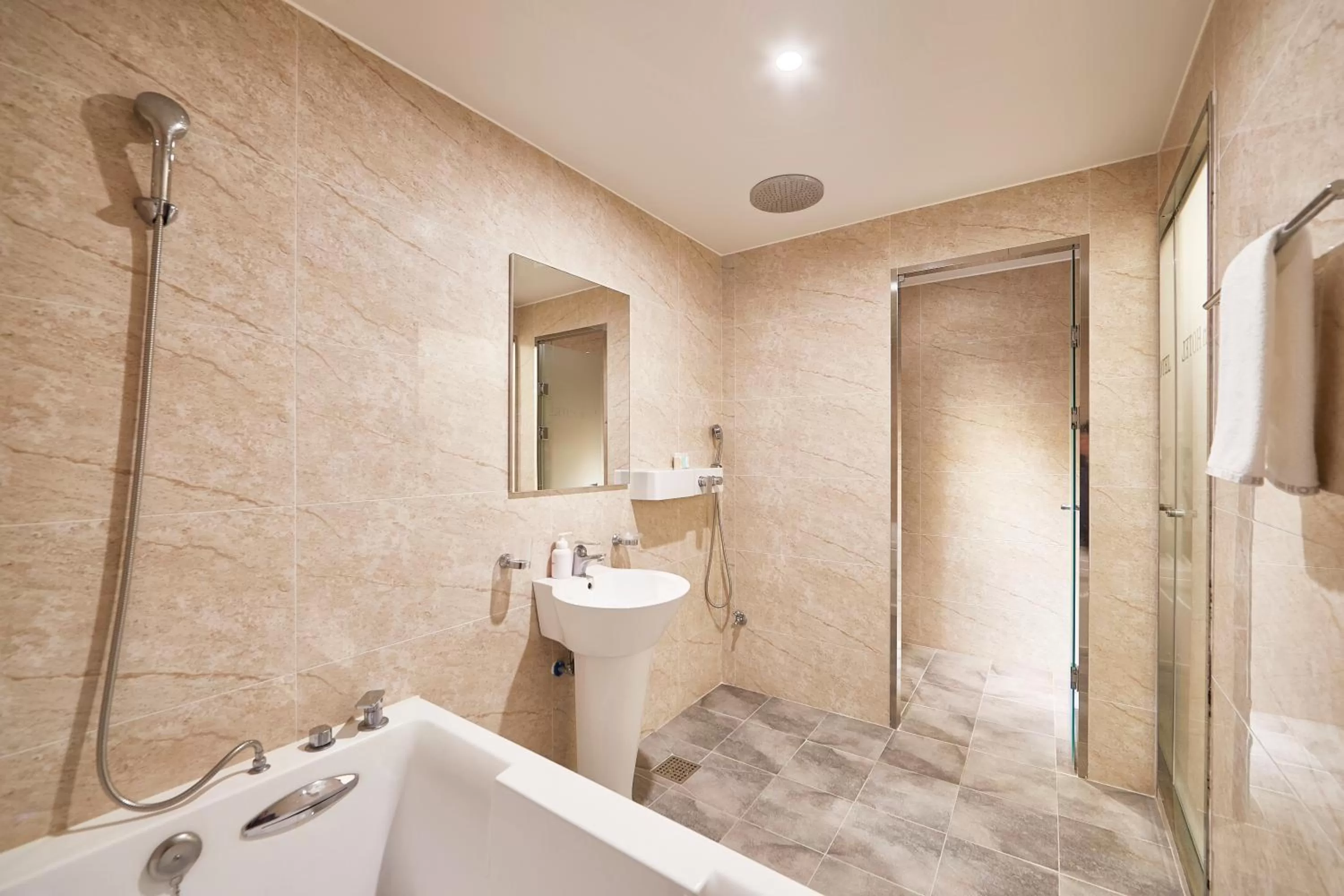 Shower in Lion Hotel