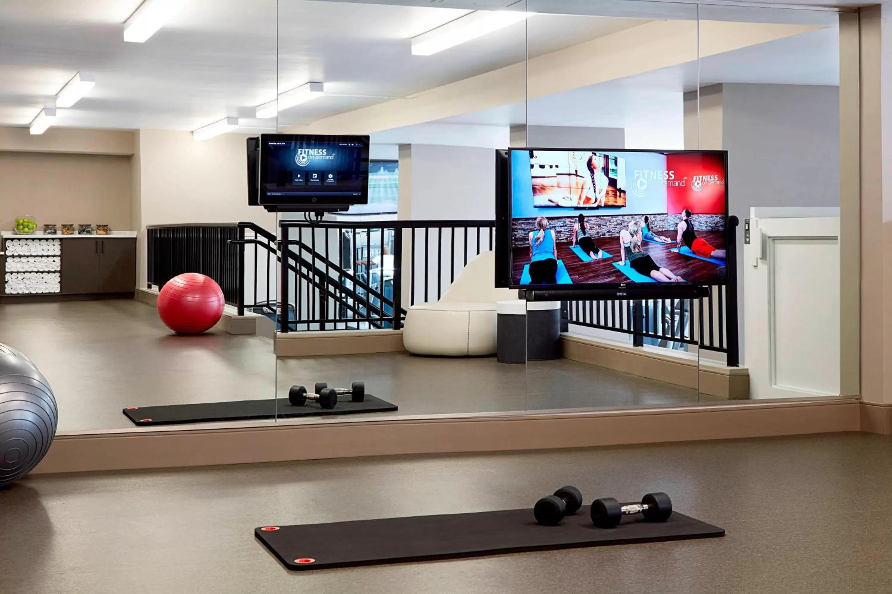 Fitness centre/facilities in Bethesda Marriott