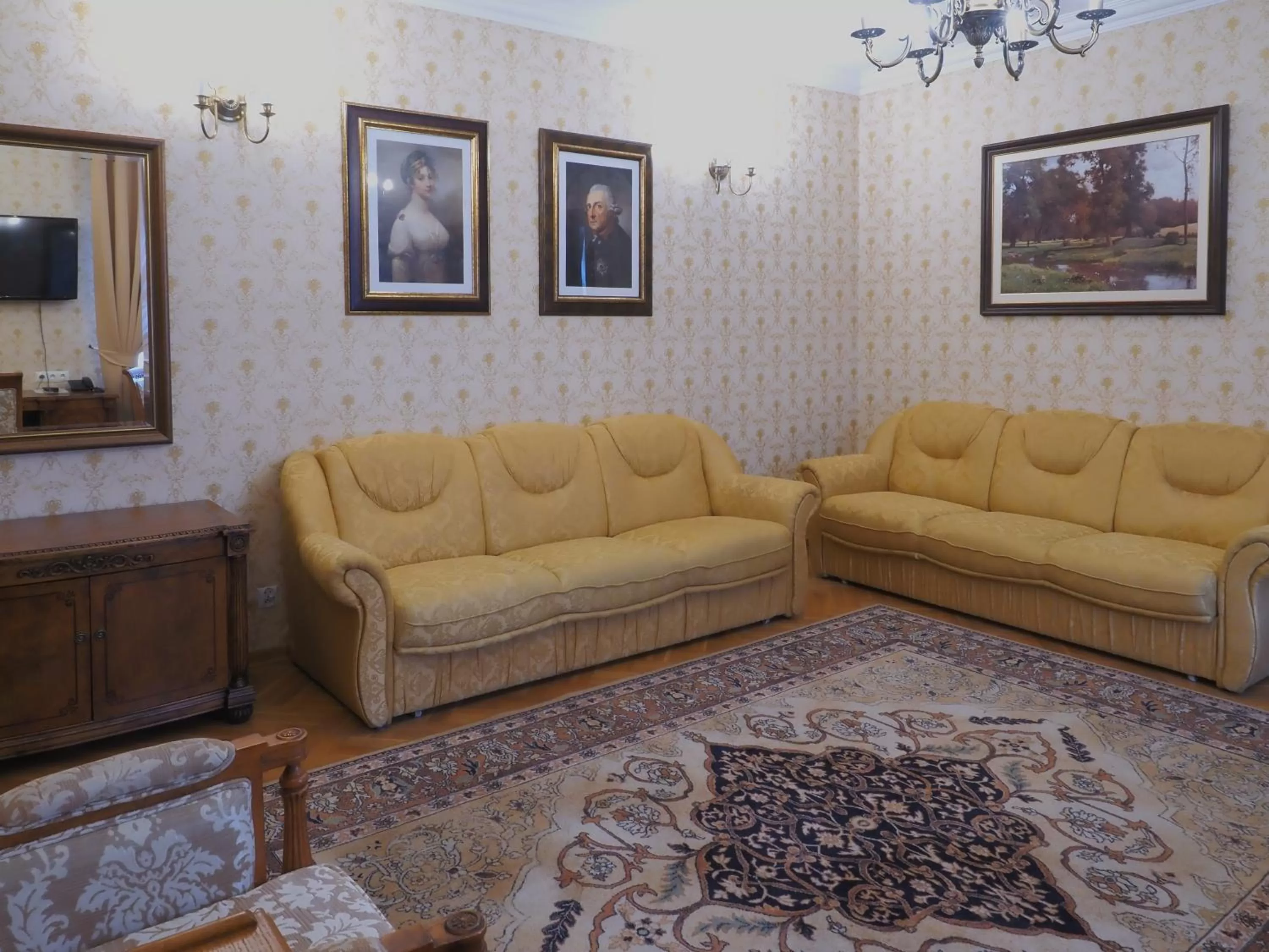 Living room in Hotel Sarmata Zespół Dworski