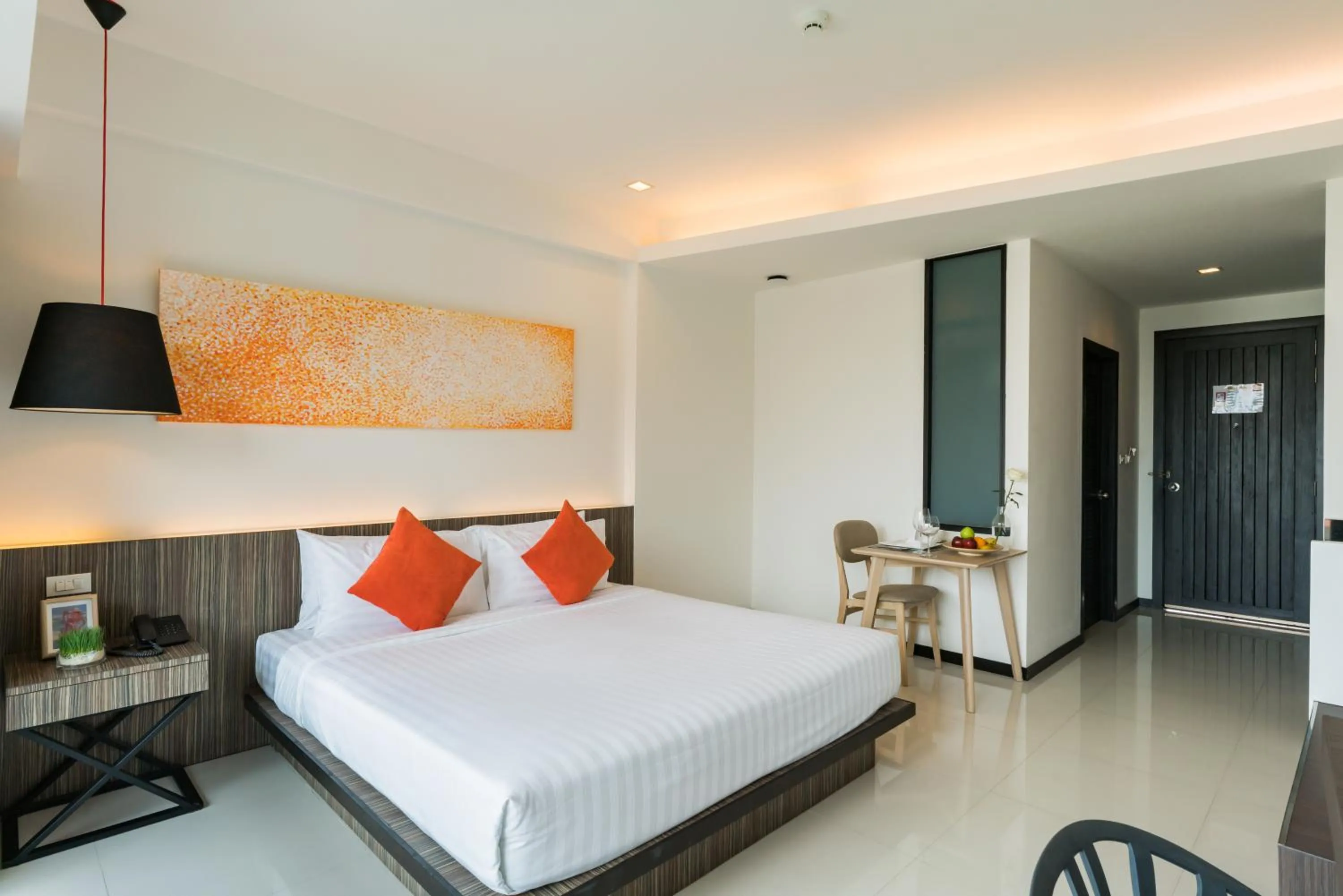 Bed in Hotel J Residence Pattaya
