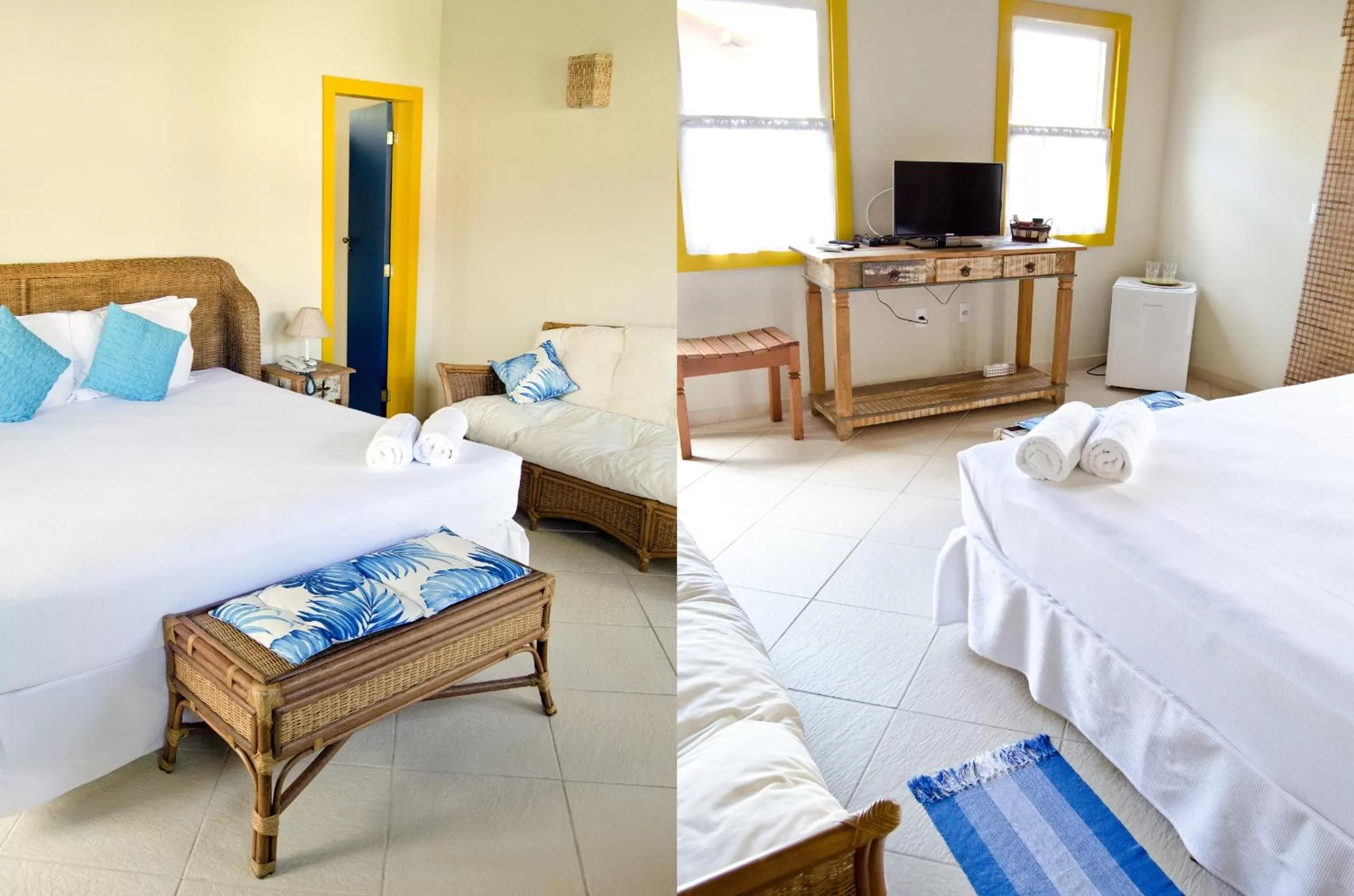 Bed in Pousada Pomar Paraty