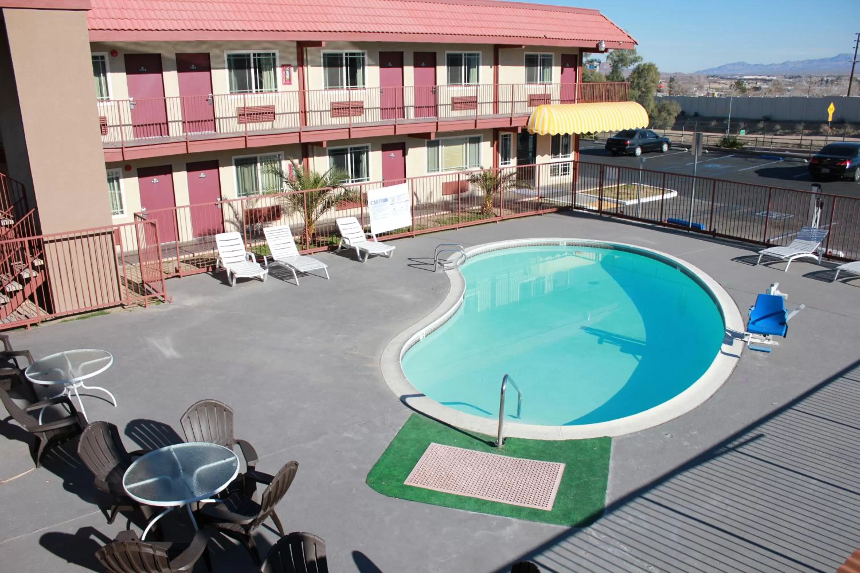 Pool view in Days Inn by Wyndham Barstow