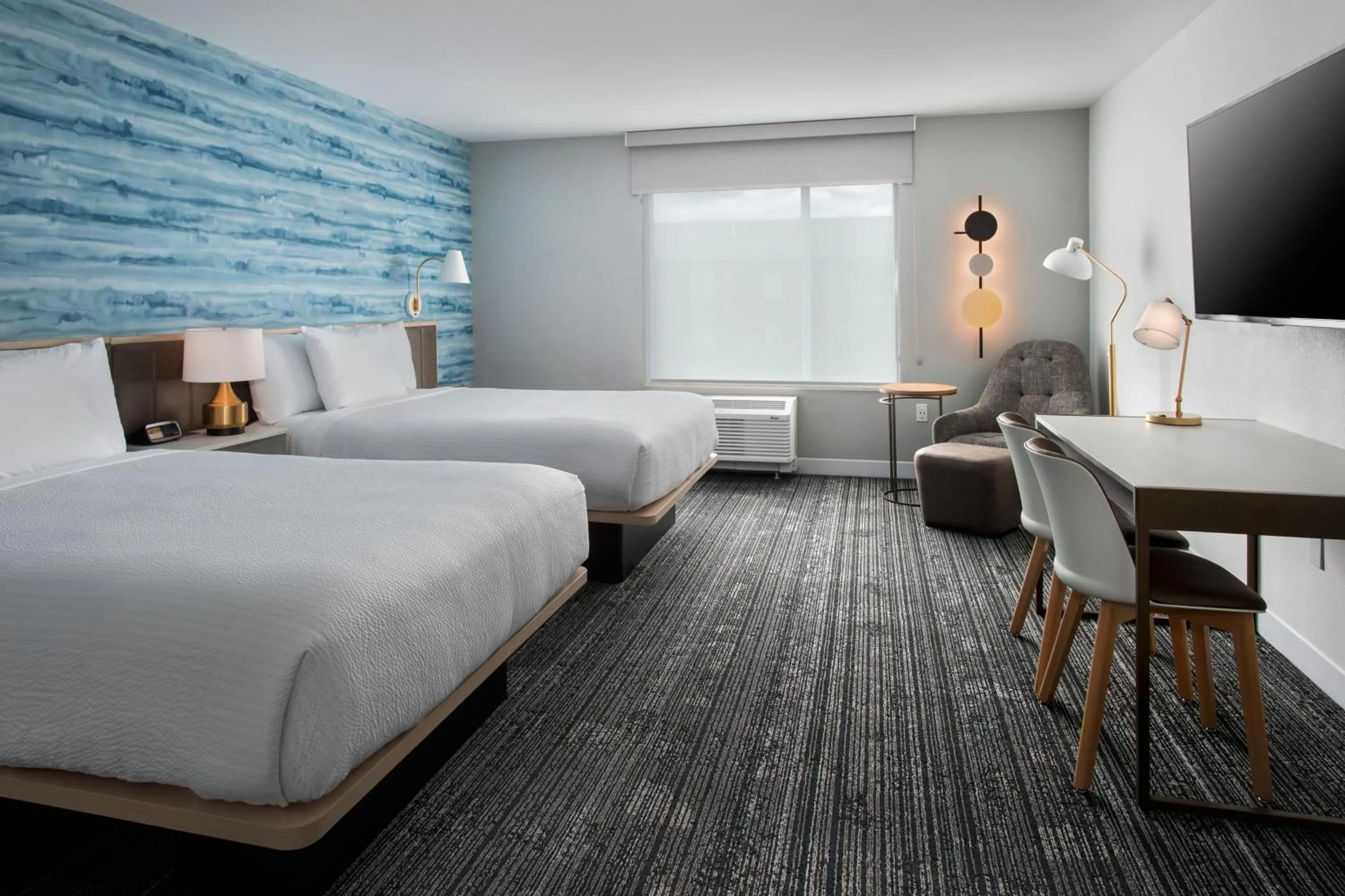 Photo of the whole room, Bed in TownePlace Suites Portland Airport ME