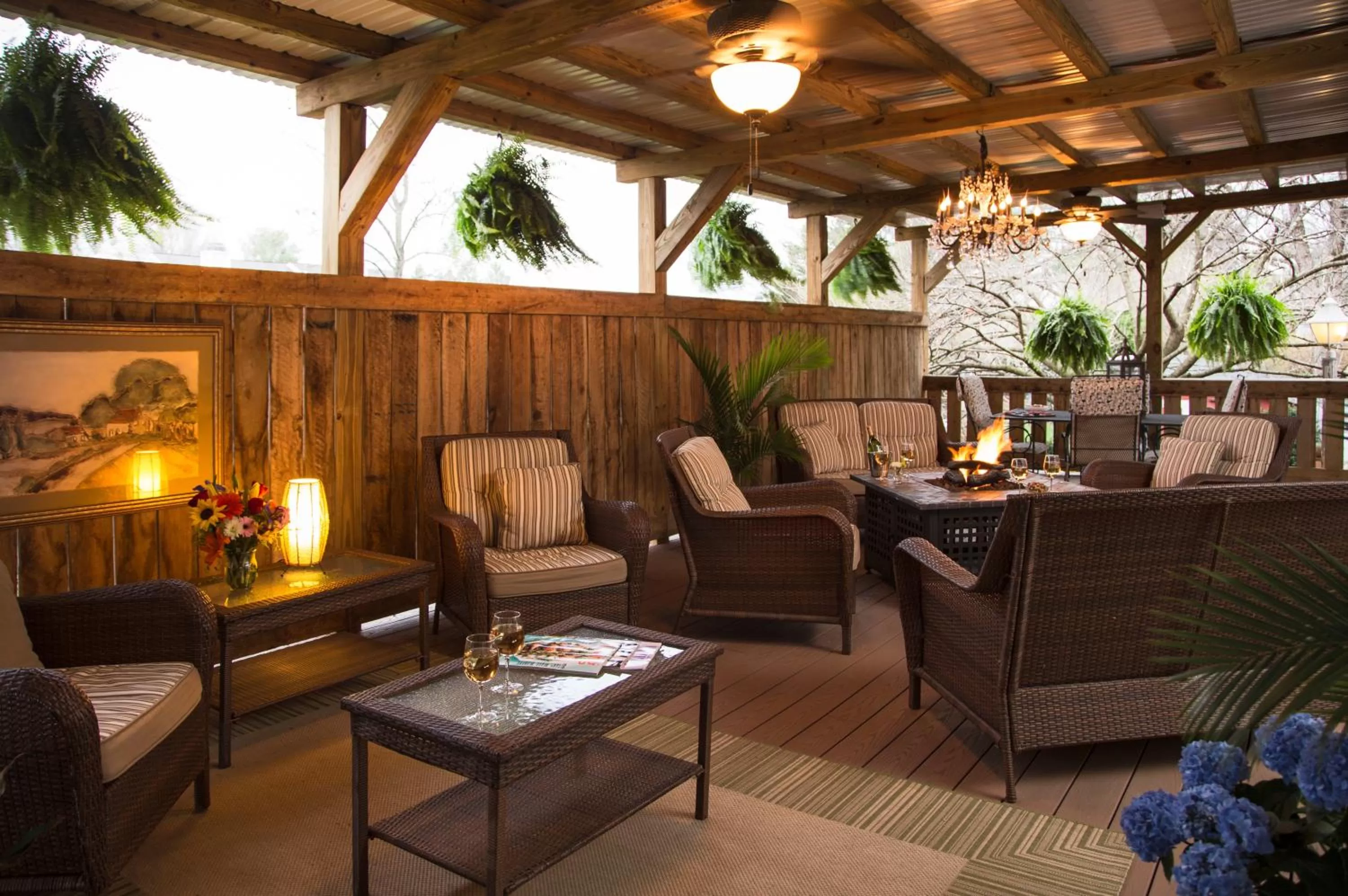 Patio, Seating Area in 1825 Inn Bed and Breakfast