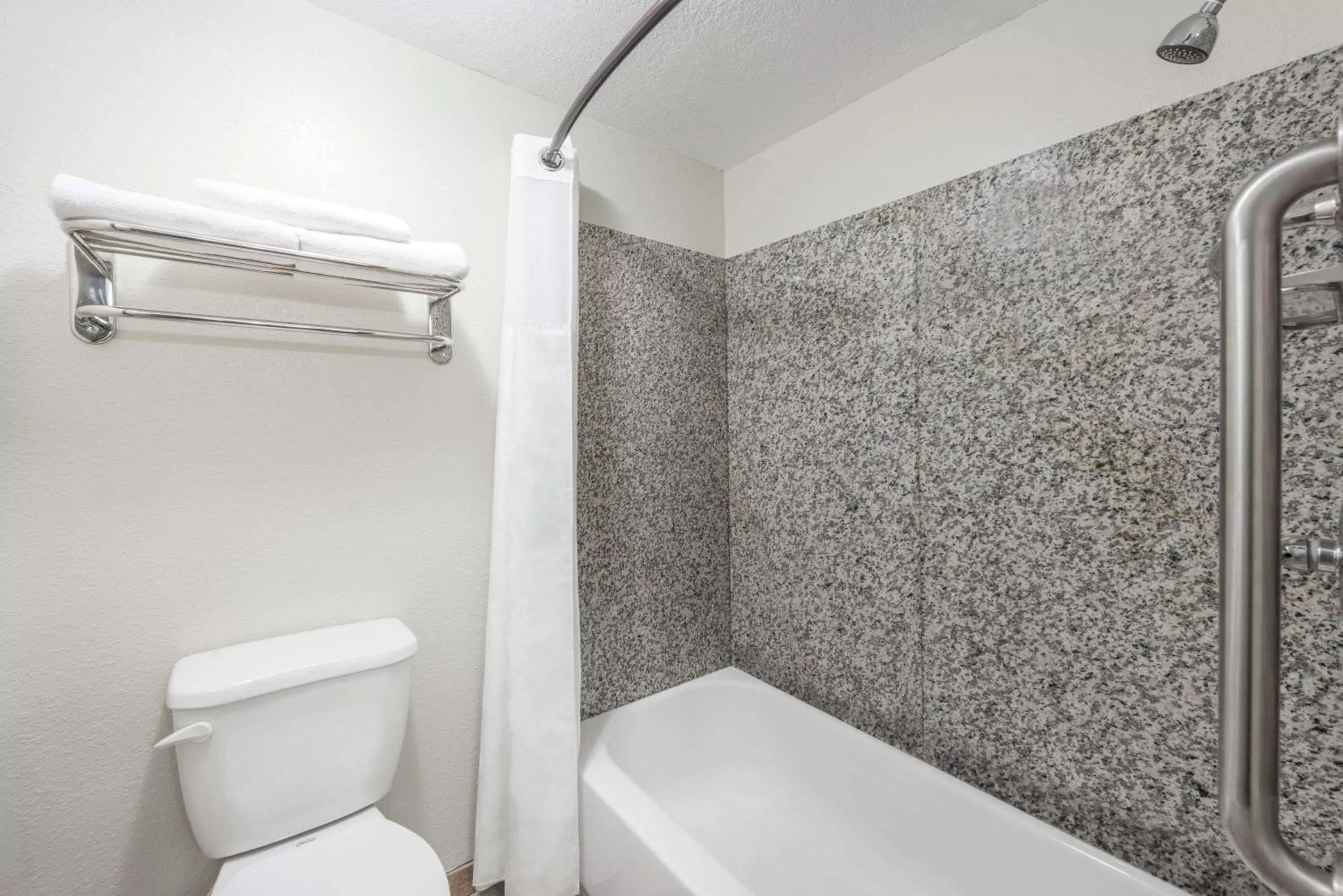 Bathroom in Super 8 by Wyndham Moberly MO