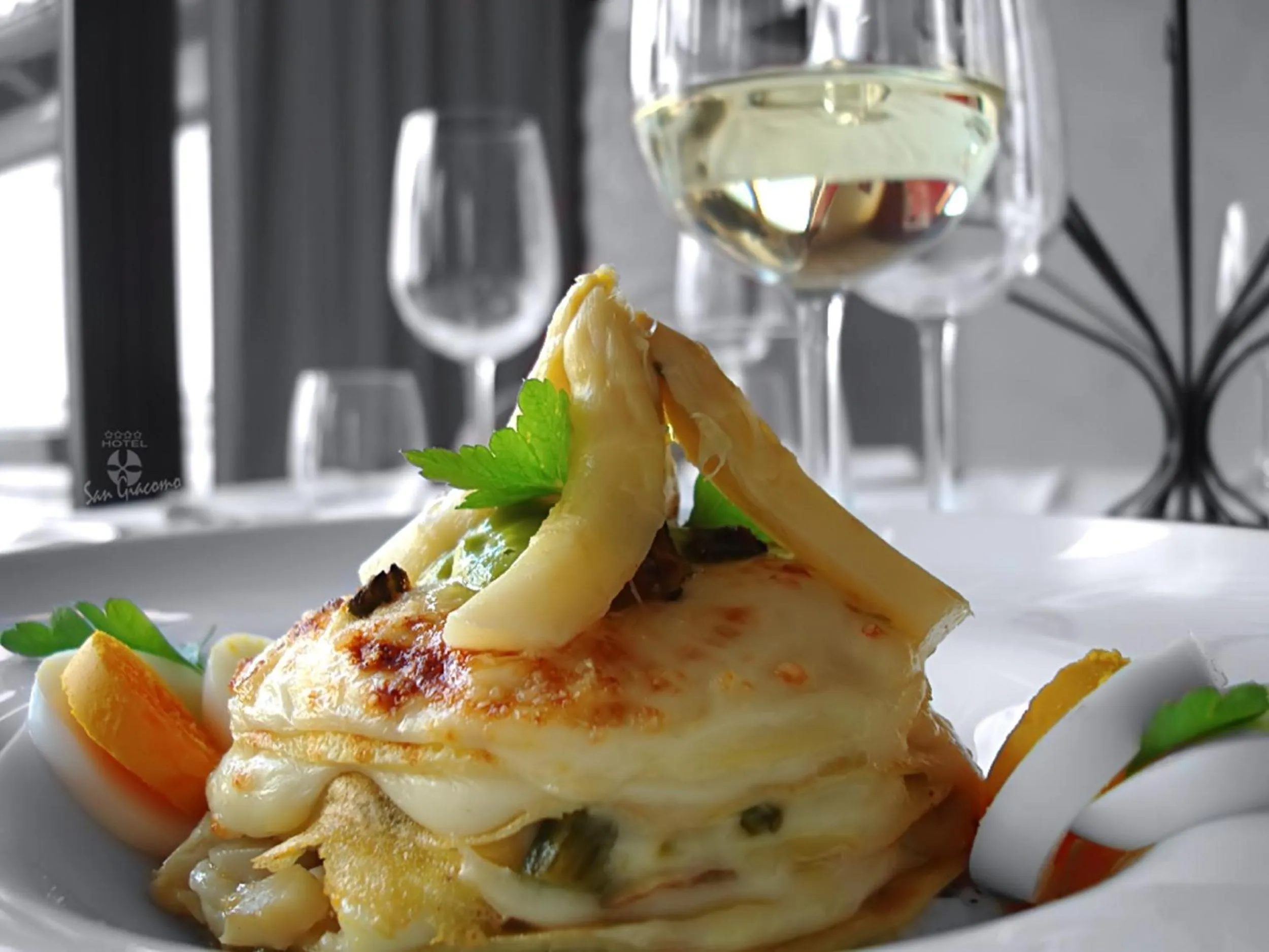 Food close-up in Wine Hotel San Giacomo Activity & Wellness