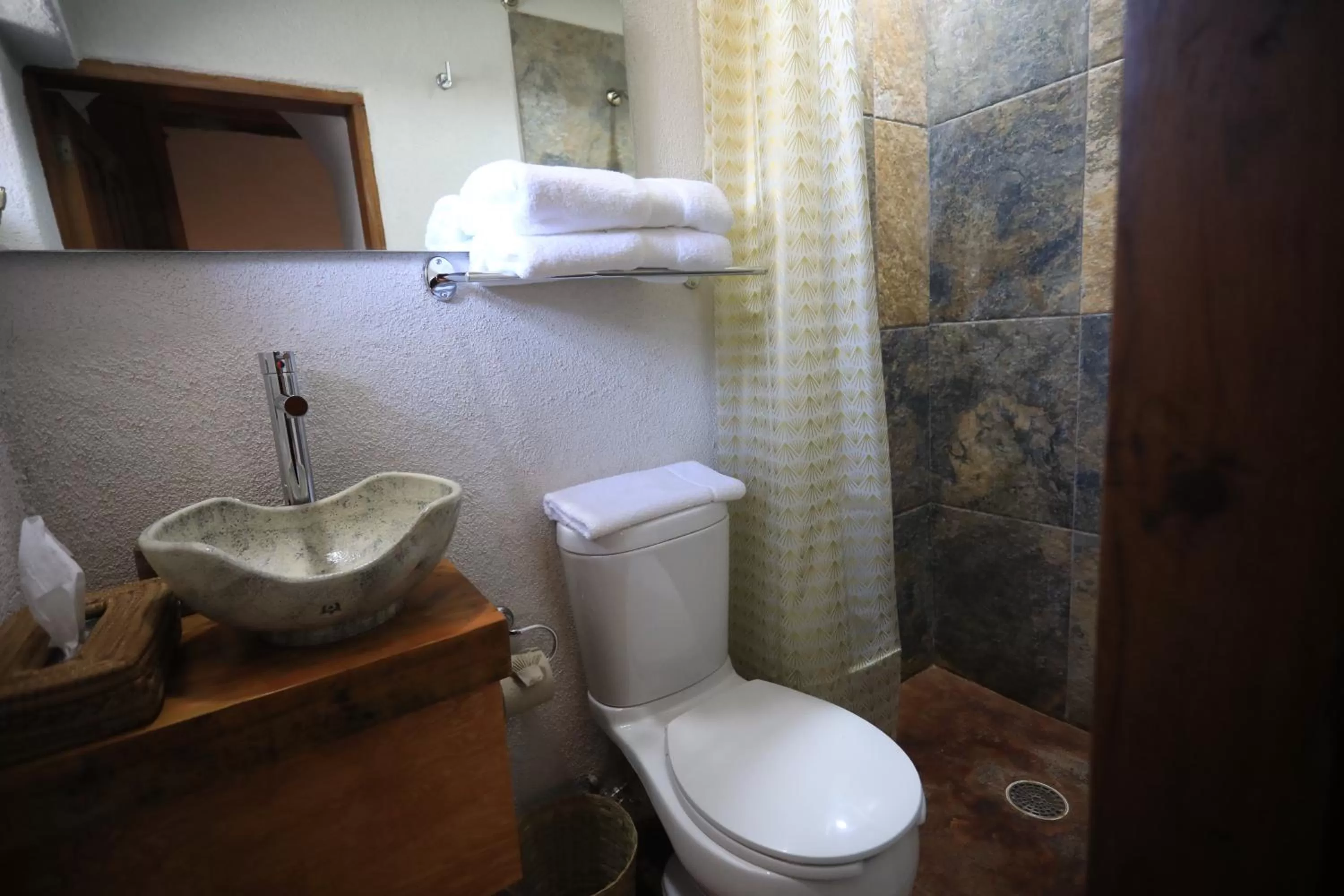 Bathroom in La Dorada Town view