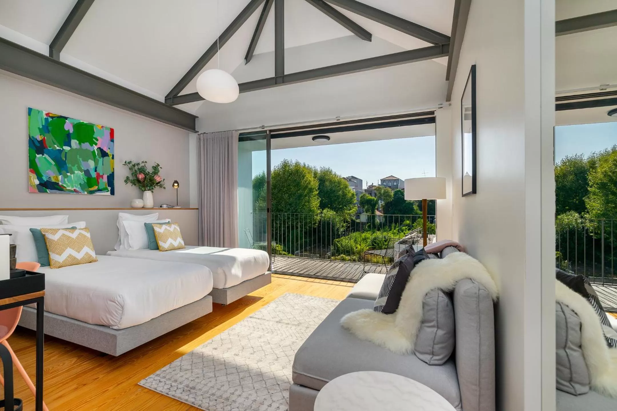 Balcony/Terrace, Bed in Canto De Luz - Luxury Maison