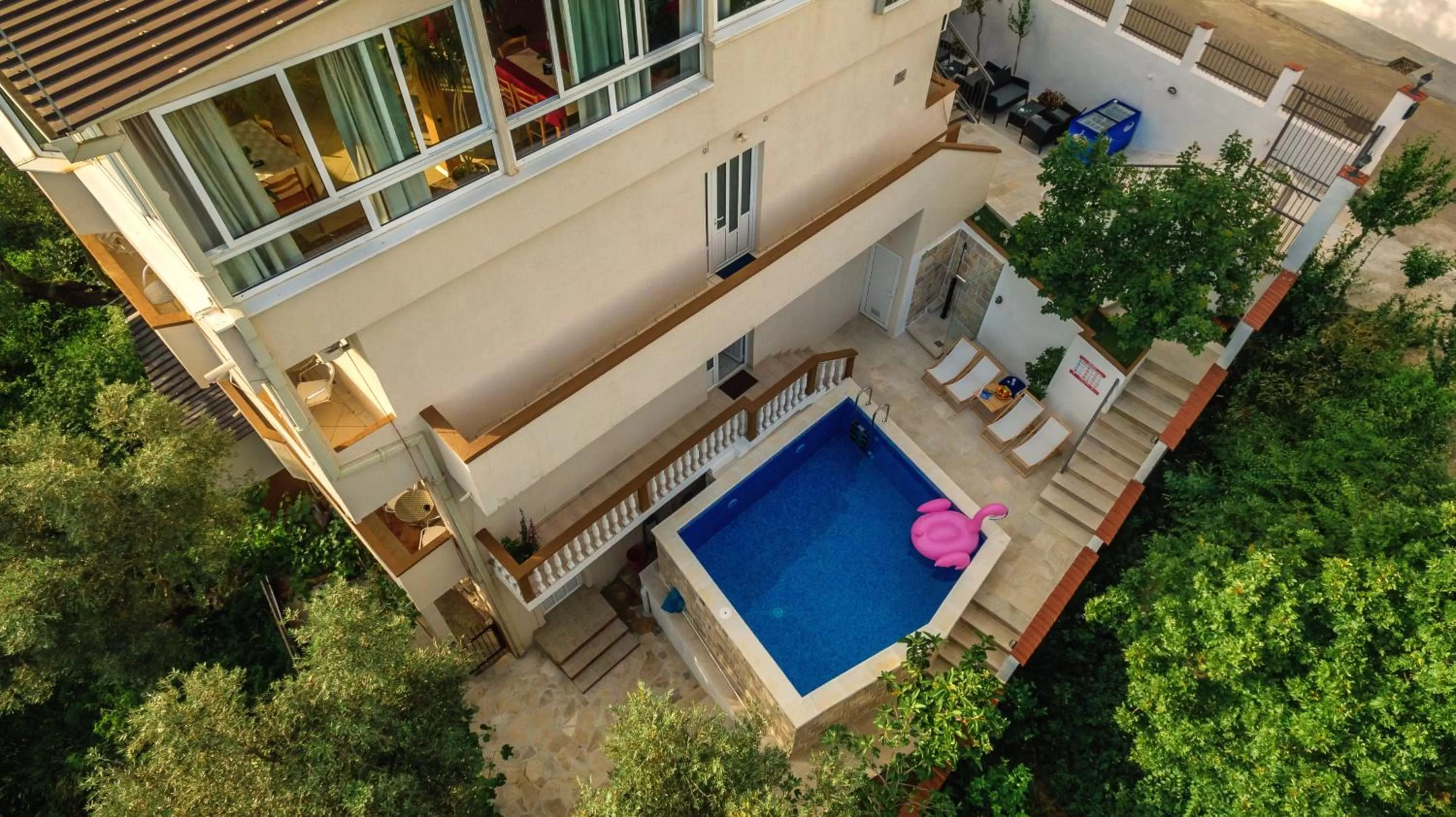 Bird's eye view in " Villa Kruna Lux "