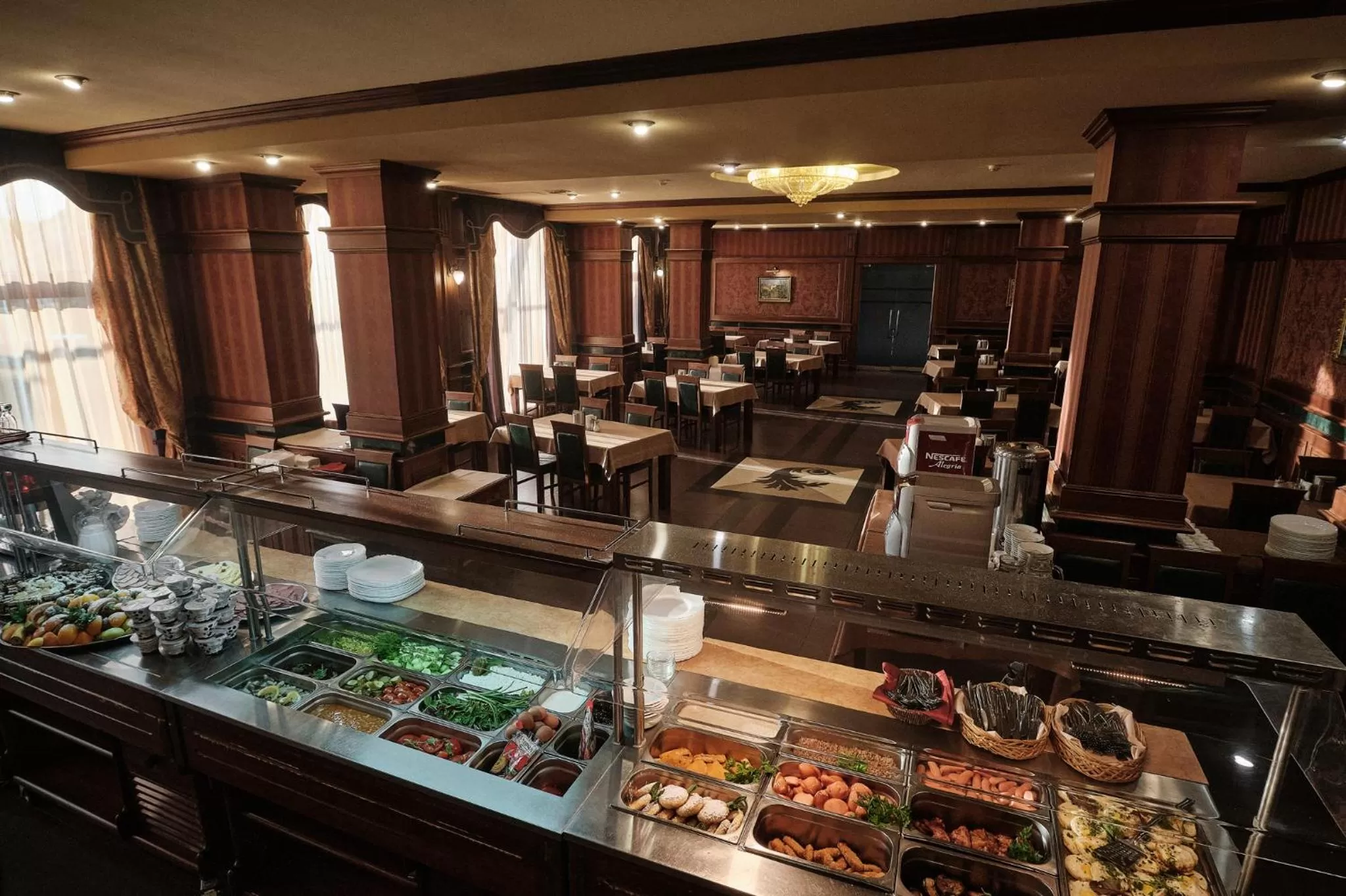 Buffet breakfast in Hotel Uzhgorod