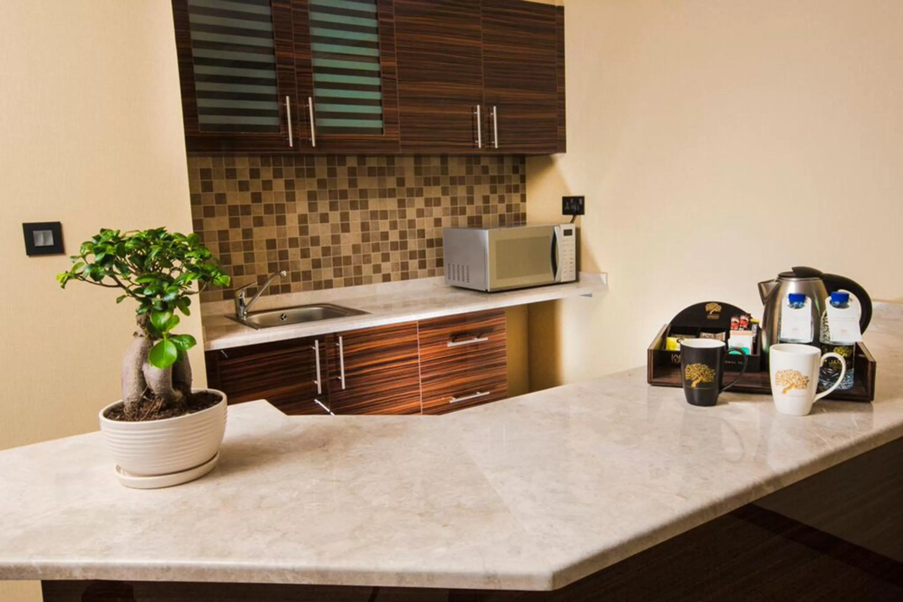 Kitchen or kitchenette in Jannah Burj Al Sarab
