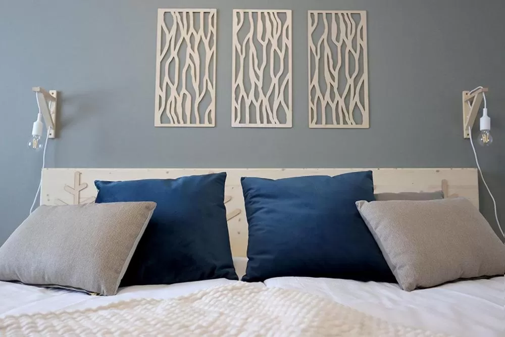 Decorative detail, Bed in Hotel Kalevala