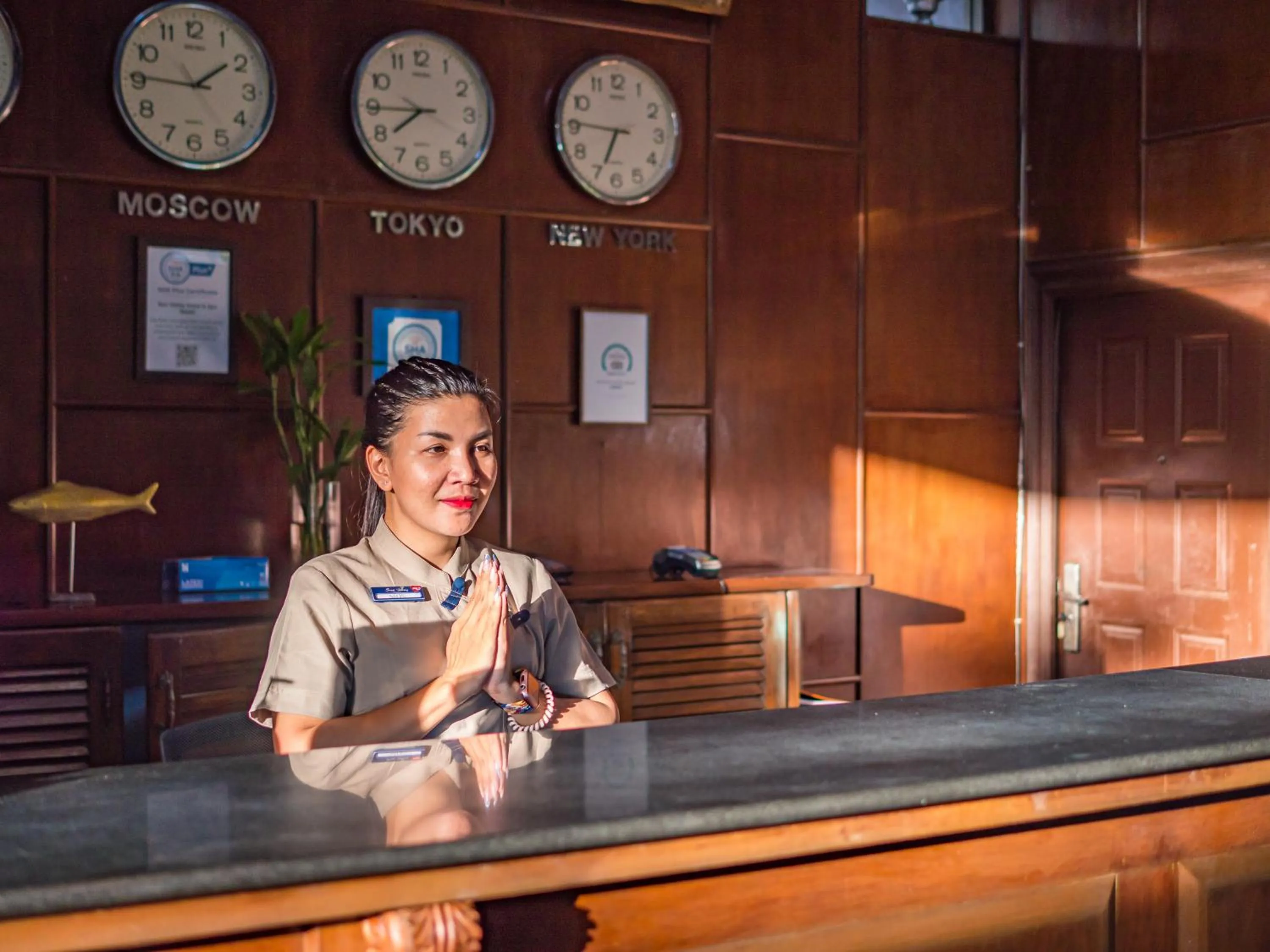 Staff in Sea Valley Resort