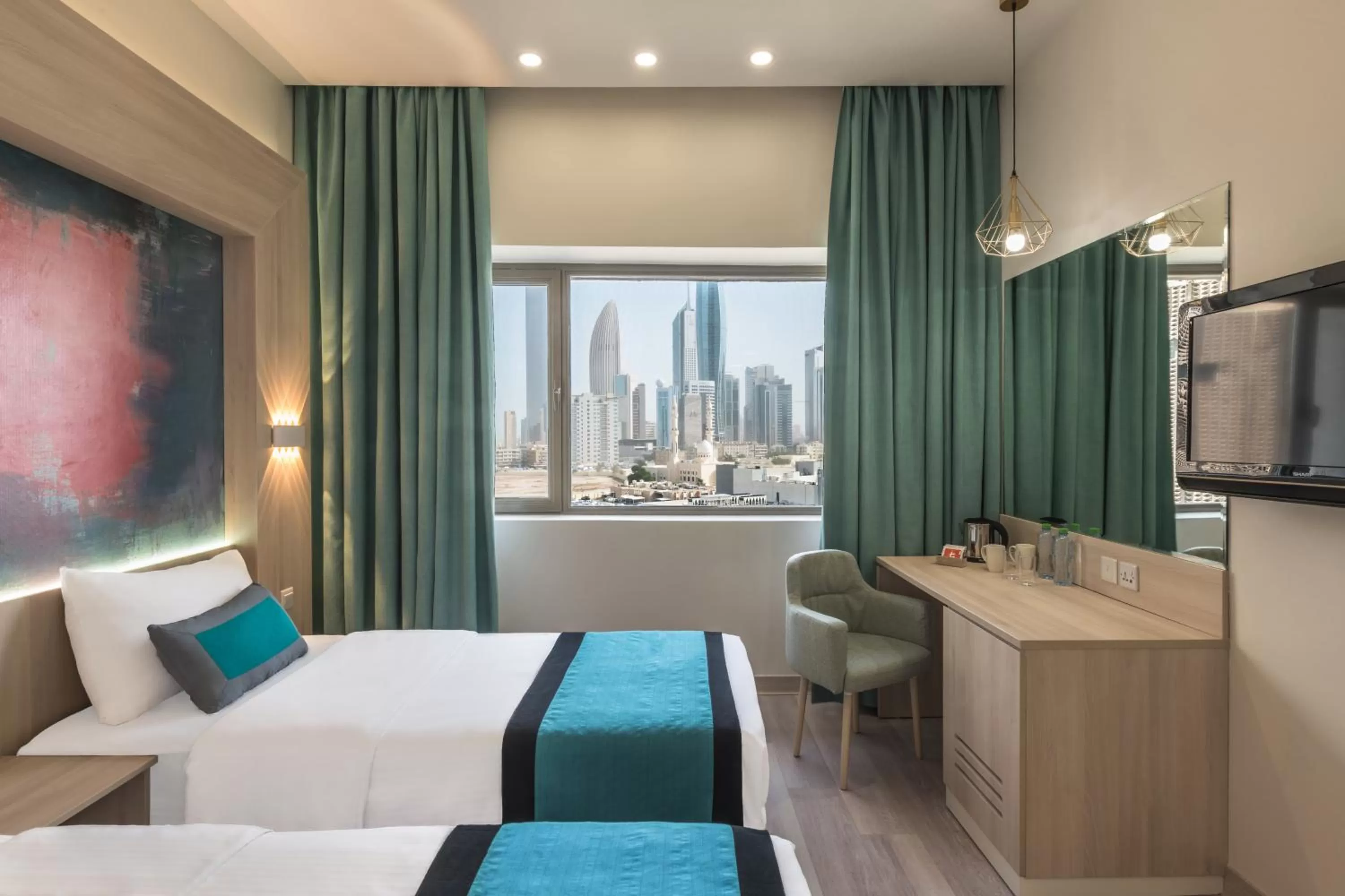 City view, Bed in Oasis Hotel