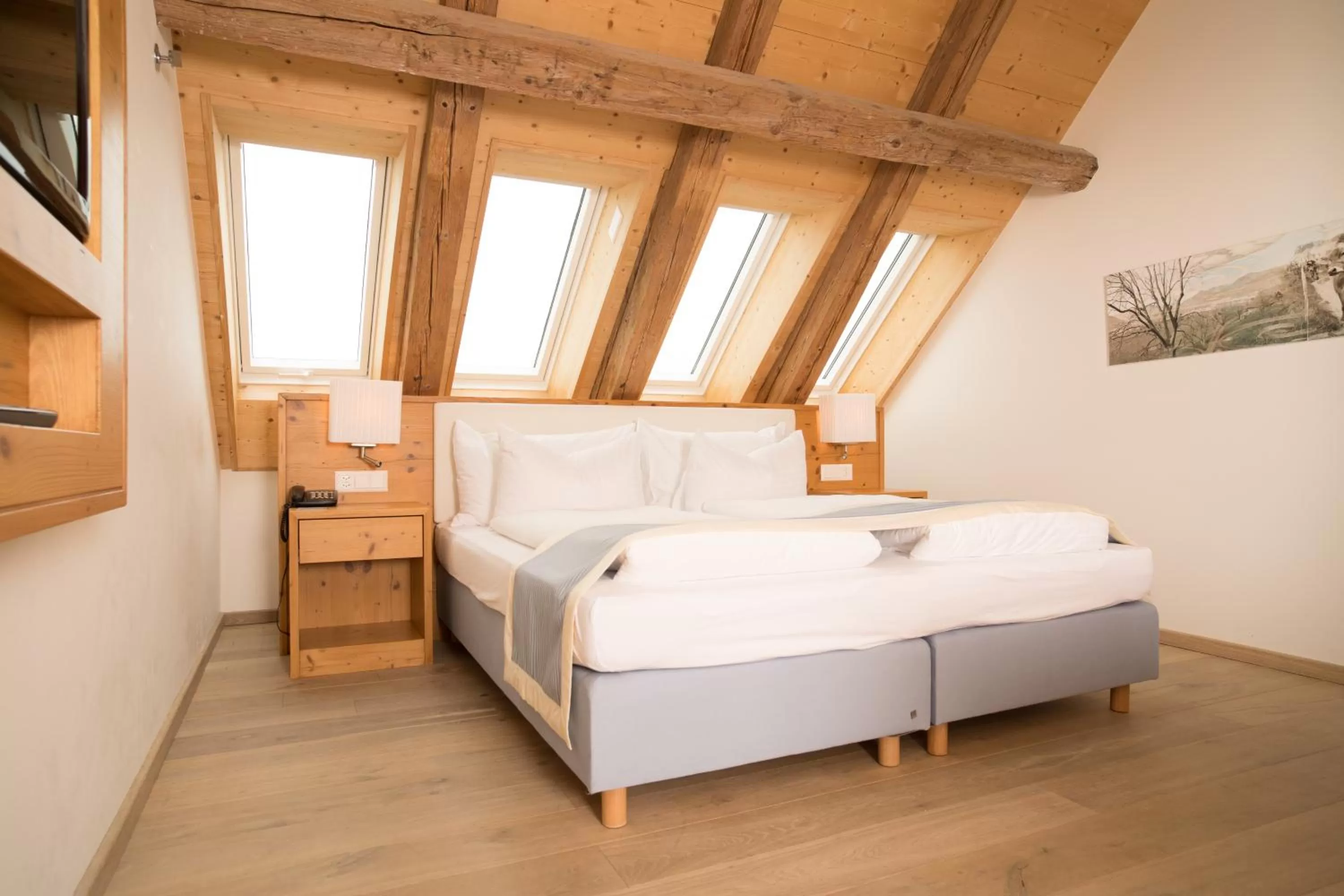 Bed in Hotel Friedheim