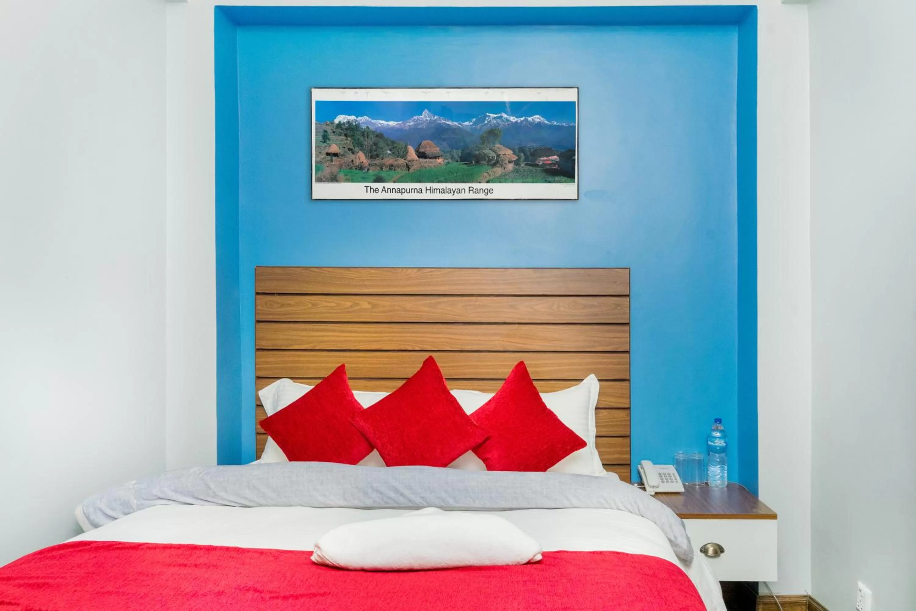 Bed in Hotel Nepal Bhumi