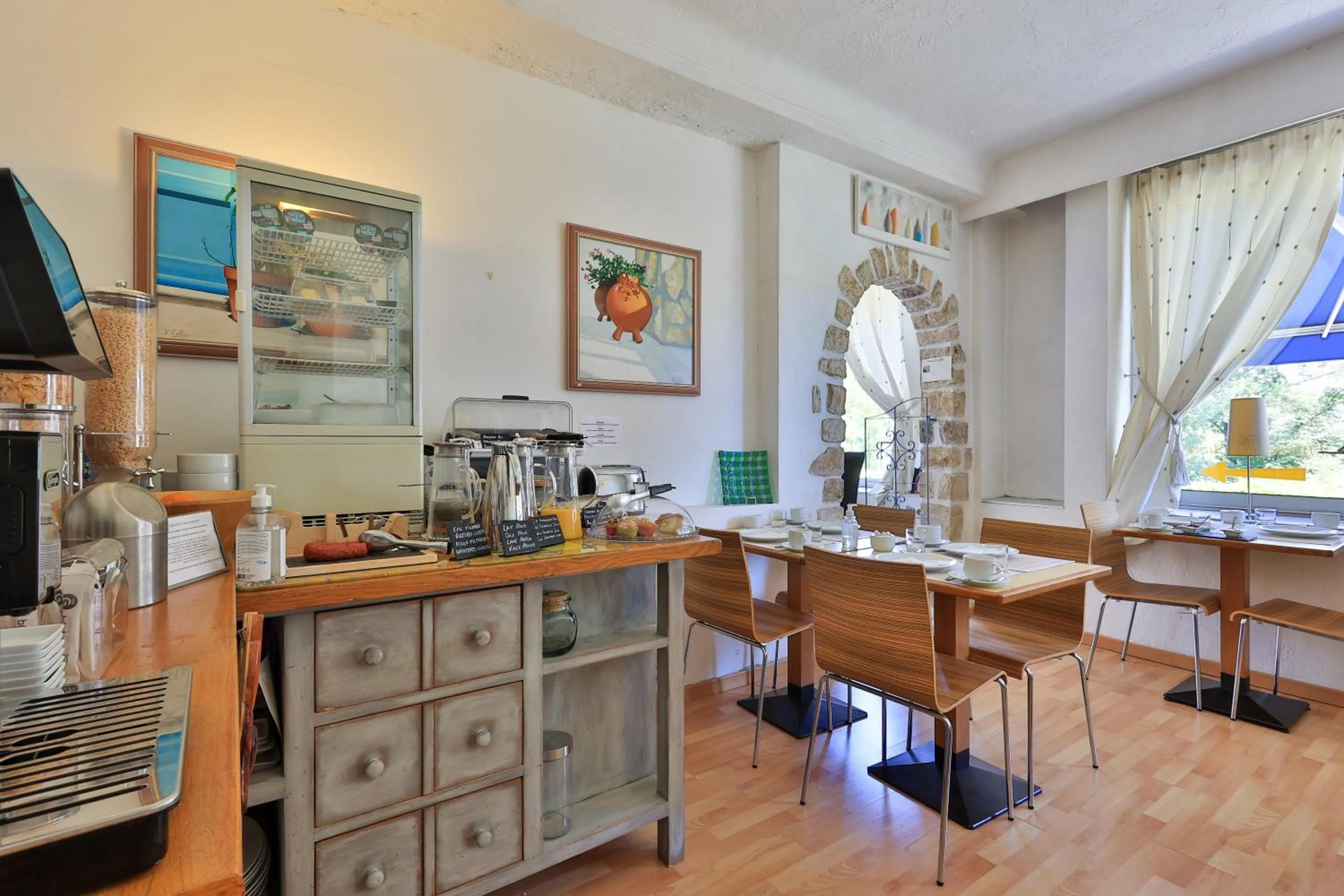 Buffet breakfast in Hotel Cayrons Vence & St Paul de Vence