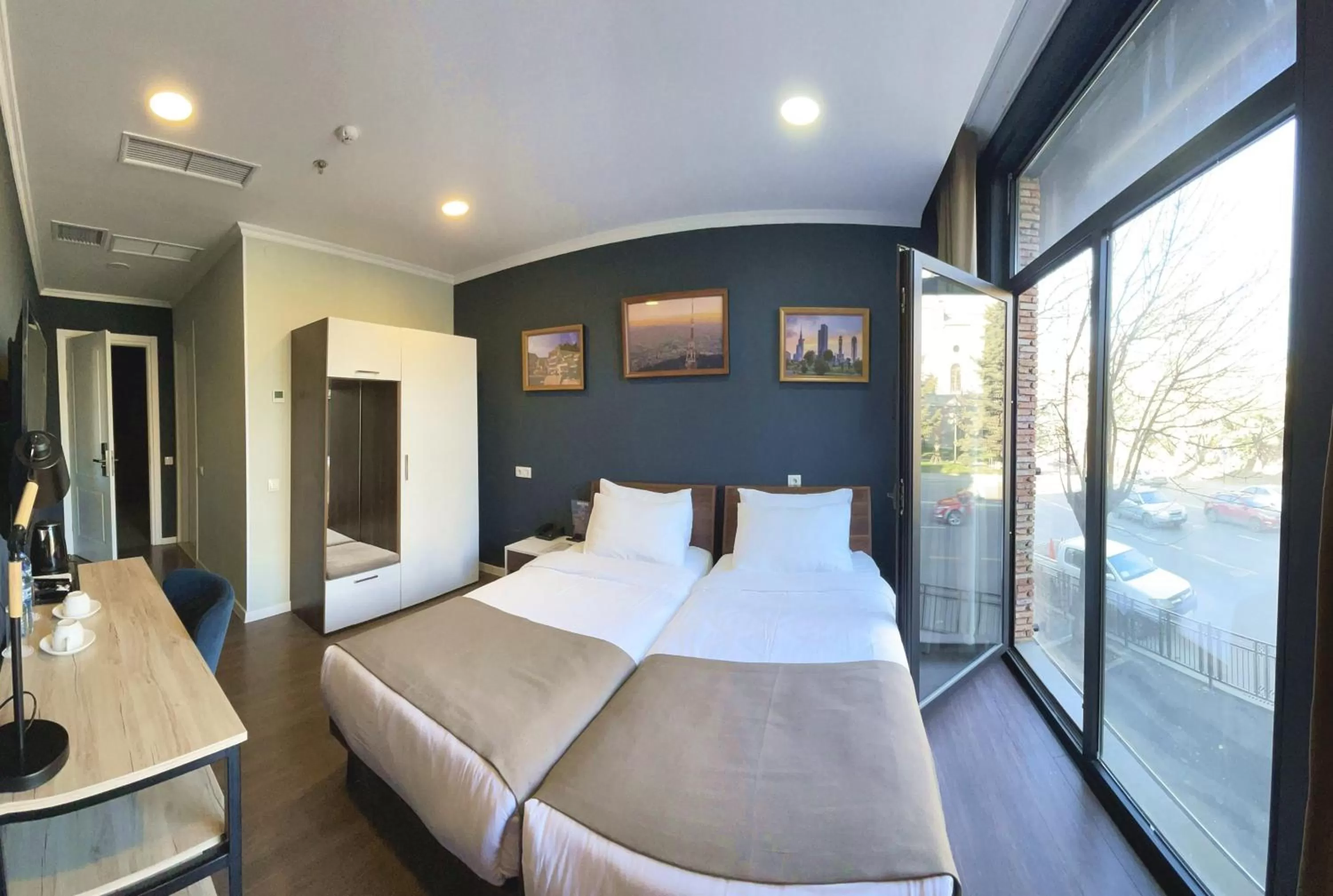 Bed in Bricks Hotel Tbilisi