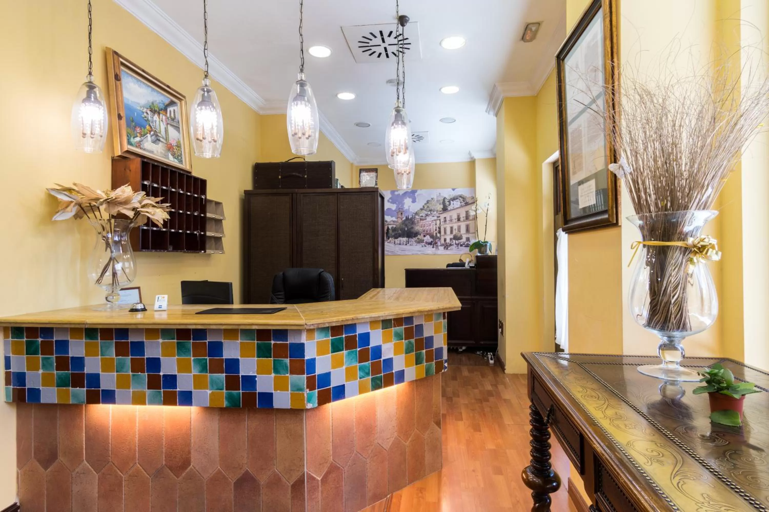 Lobby or reception in Hotel Plaza Nueva