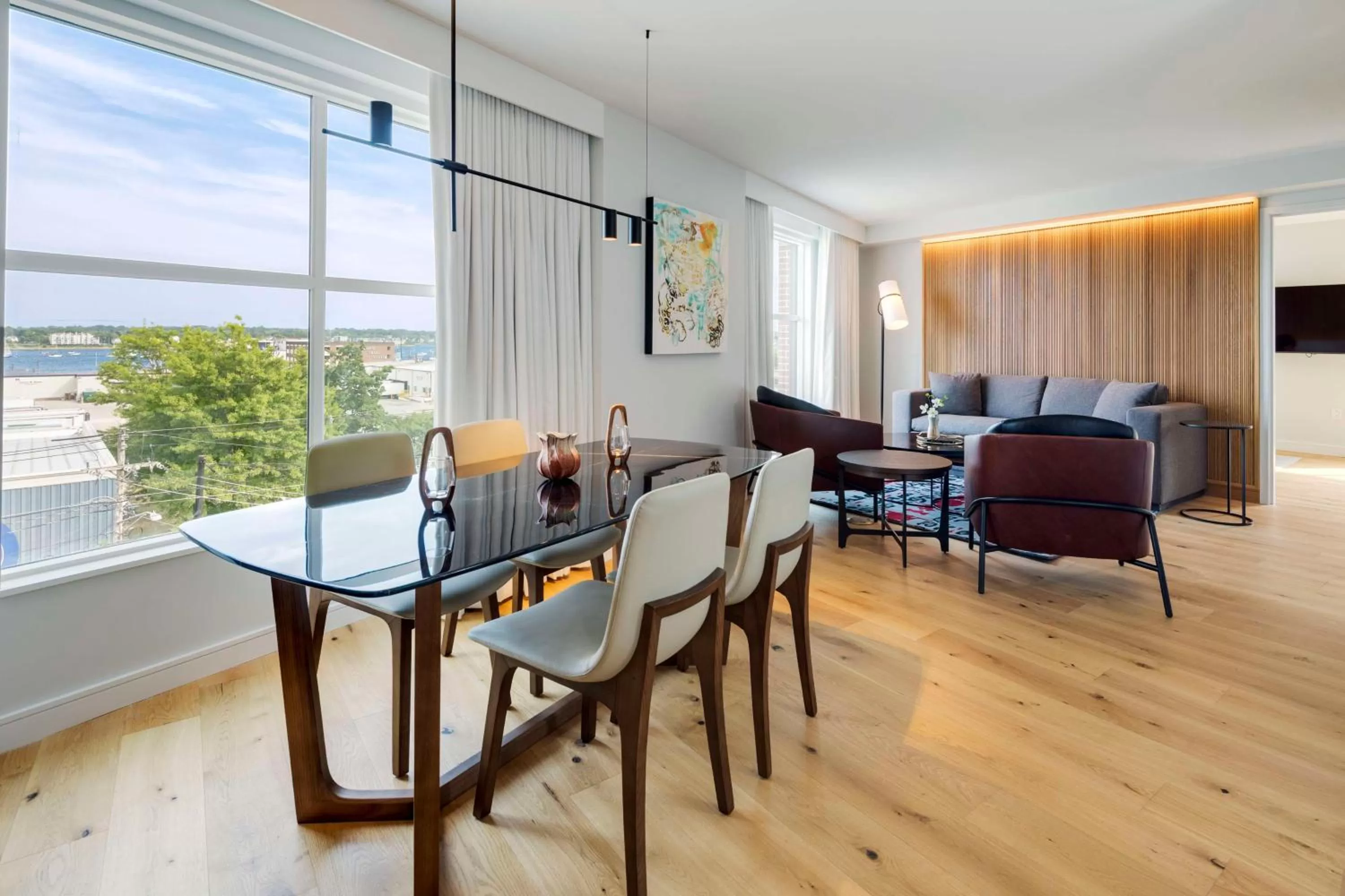 Living room in Canopy By Hilton Portland Waterfront