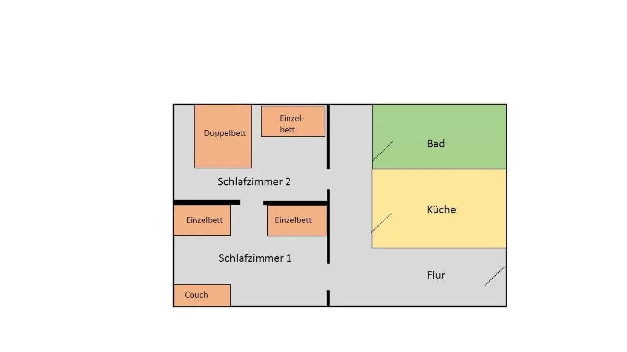 Floor plan in Hotel zur Henne